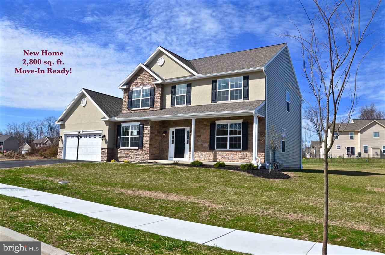 New Luxury Home is Ready for you to Move-Into at Estate Community Logan Meadows! This Custom home welcomes you w/9' ceilings on 1st flr, stunning hardwd flrs, Formal Dining & Living Rms & Private Den. Granit in KIT & SS Appliances. Feel at home w/the Fireplace in FR. Spacious master suite w/tray ceiling, WI/Closet & Outstanding Bathrm. Full Stone & Stucco Front.