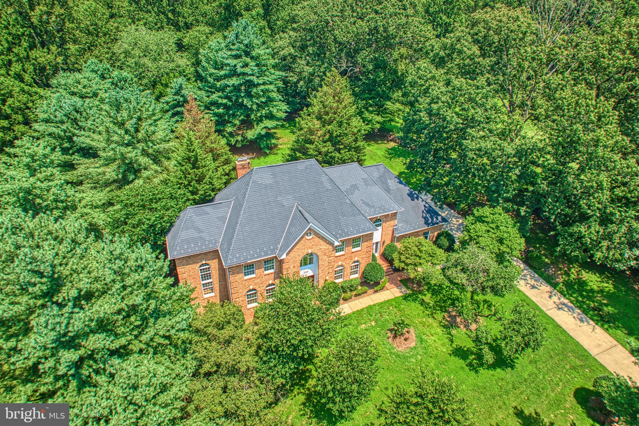Enjoy the ultimate in privacy! Discover the charm of this stunning fully brick Colonial home, located  nearby the beautiful Riverbend Park on the Potomac River in the coveted community of Great Falls, VA., and located within the prestigious Langley High School pyramid. The property sits at the end of a cul-de-sac nestled on a sprawling, very private 1.72-acre lot, offering a perfect blend of elegance and comfort.  This  well maintained residence boasts approx. 6,000 sq. ft.. of finished living space, ideal for both entertaining and everyday living. Step inside to find a grand foyer with a curved staircase, leading to a spacious layout adorned with refinished hardwood floors, marble and ceramic flooring, and brand new carpeting. The heart of the home features a spacious kitchen equipped with stainless steel appliances, a double oven, and an inviting island, perfect for culinary enthusiasts. Enjoy meals in the eat-in kitchen or entertain in the formal dining room.  Gather in the family room, where a cozy brick wood-burning  fireplace sets the stage for intimate gatherings. Retreat to the spacious primary suite, and  large  ensuite  bathroom featuring two walk-in closets and a soaking tub and bidet.  Lounge in the attached primary bedroom entertainment room, fitted with a wet-bar and built-in cabinets. The fully finished walk-out basement with 2-story ceilings offers additional living space, with a recreation room, featuring a wood-burning fireplace, a full wet bar, a game room area, fitness room, storage room/workshop, guest room or additional home office, with ensuite bathroom--perfect for guests or in-law suite.  Enjoy serene views of the surrounding trees and woods from your expansive and private backyard deck, providing a peaceful escape.  Additional features include dental crown molding, a 2-story ceiling study on the main level with built-in bookshelves, french doors leading to rear deck,  a central vacuum system, laundry room, mud room, and a three-car side-entry garage with brand new insulated doors.  NO HOA! This home is not just a residence; it’s a lifestyle waiting to be embraced.  Don’t miss the opportunity to make this exquisite property your own!
---Recent updates: entire interior painted (June 2025), brand new carpet on the lower level and top floor level (July 2025), refinished hardwood floors on main level (June 2025), some updated lighting fixtures (July 2025), new insulated garage doors (July 2025), new water heater (June 2025), new sink in powder room (June 2025), deck re-stained (July 2025).  NOTE; (County tax record reflects 5 bedrooms, however the basement bonus room is not a legal bedroom and can be used as office, hobby room, guest room, etc.) (Septic perks for 4 bedrooms).