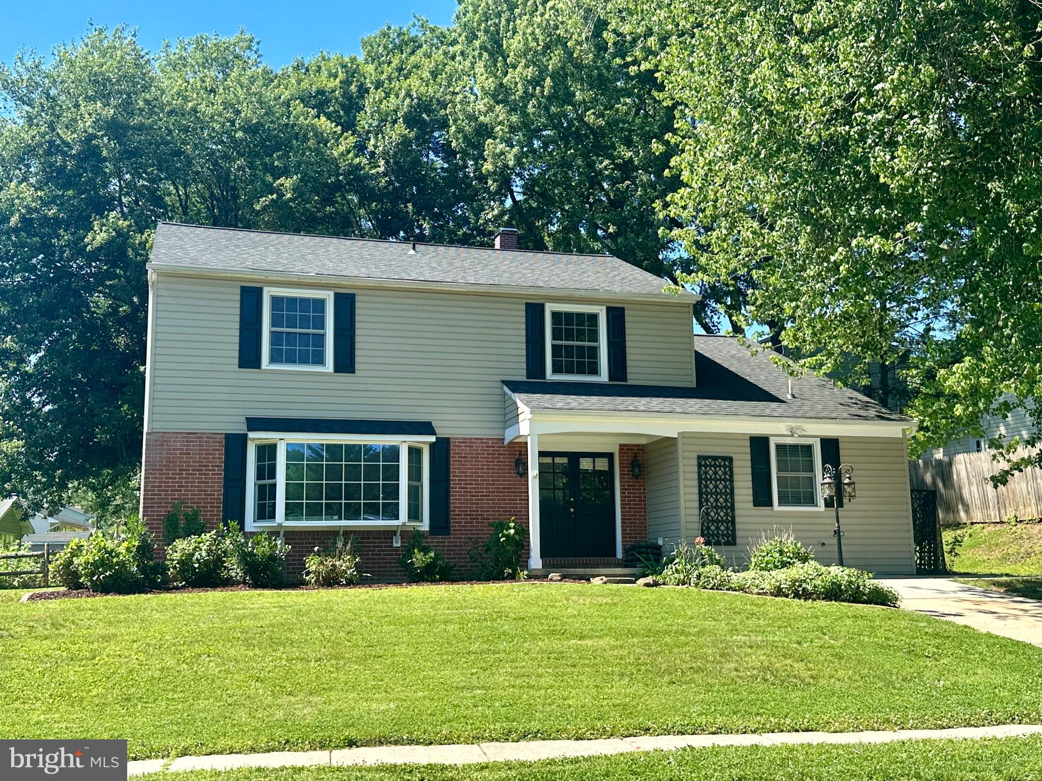 Welcome to this updated 5 bedroom, 4.5 bath Colonial in desirable Springdale! Move-in ready, this spacious home offers fresh paint, new carpet, replacement windows, new stainless steel appliances, and a fenced rear yard. Major updates provide peace of mind, including roof replacement in 2015, HVAC and water heater within the past 5 years. The thoughtfully designed main level features a convenient laundry area and a primary bedroom suite addition, completed in 2017, with an attached private bath. Upstairs is a second primary suite with private bath, along with three more bedrooms and an updated hall bath with bluetooth light/speaker. The finished lower level offers a huge rec room, flex space and additional storage. There is a large storage shed with loft area in the fenced rear yard. With generous living space, modern updates, and a great Springdale location, this home is ready for its next owner!