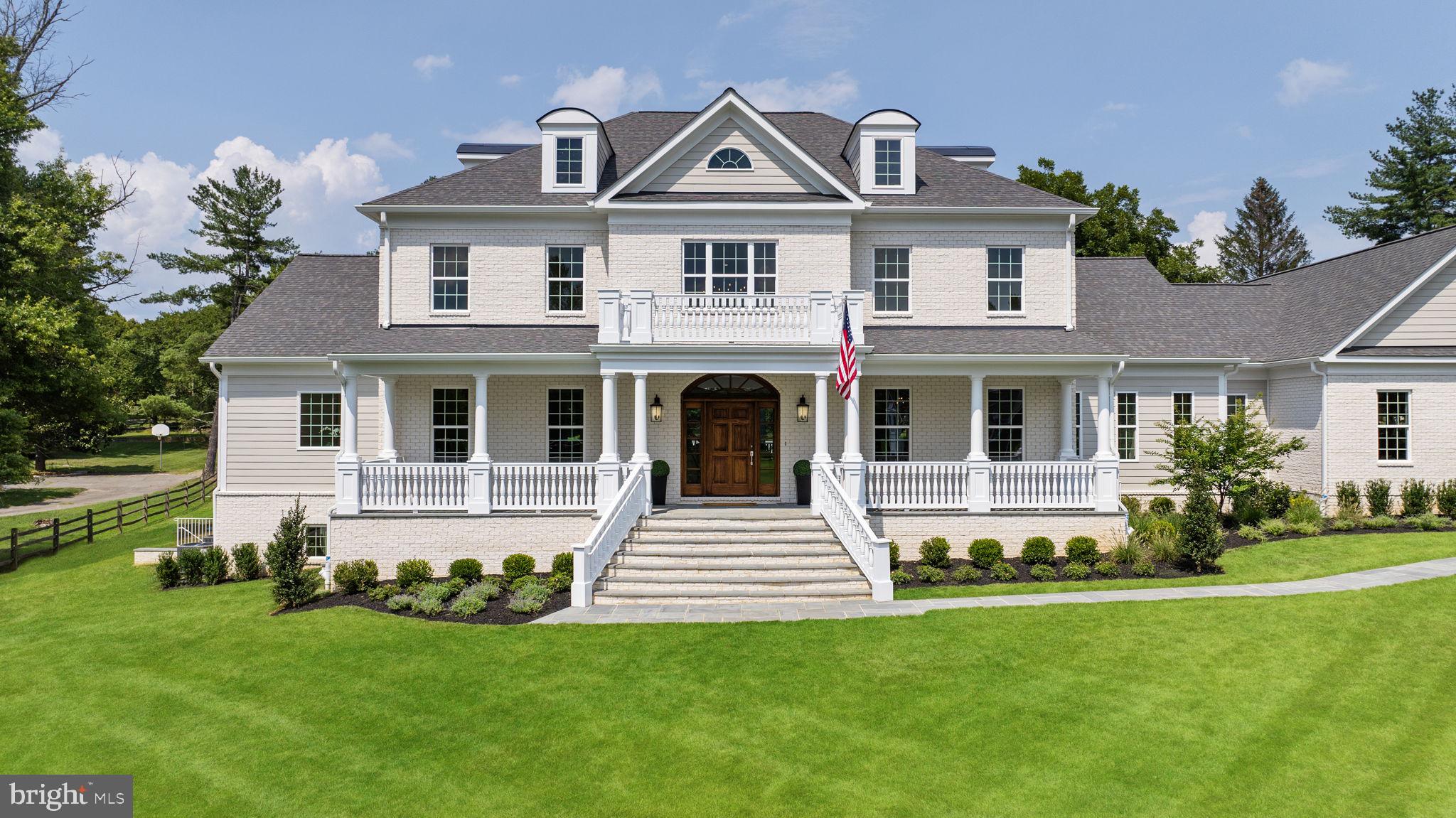 STATELY WHITE BRICK NEW CONSTRUCTION HOME  PROMINENTLY PERCHED OVERLOOKING PRIVATE 2+ ACRE LOT IN THE NATIONALLY TOP-RATED CHURCHILL HS DISTRICT 

THE ONLY NEW CONSTRUCTION HOME That you can MOVE into TODAY!
Located 25 minutes from the Nation's Capital in Majestic Potomac, MD. This Brick home has it ALL! 
MOVE-IN READY: No Need for updates or Renovations-Ready for Immediate Occupancy.
Open floor plan with High ceilings and lots of Natural Sunlight.
2 Flat acres in Glen Mill Estates.8 Bedrooms, Chef's kitchen Top of the line Stainless steel Appl, 2 sinks, 
2 DWs,  Wide Plank Wood Floors on 3 Levels, 2 Primary Suites, Elevator, Sunroom, Screened Porch, Huge walk out lower level with kit, 2 entrances (HOME Based Business) 4 Levels of Lux Living and Heated/Cool 
4 Car Garage. GAS & Pub Water!
10 foot ceilings on the first and lower levels. 9 ft plus on both upper levels.
Enormous First Floor Primary suite with enormous Closets &  Bathrooms. A Fabulous Chef's Kitchen complete with Top of the line Stainless Steel Appliances; Thermidor, Miele, Wolf. Two Sinks and two
dishwashers. Huge Navy Island with Calcutta Quartz countertops.
Bright and beautiful morning room, which leads to a Breathtaking Screened in porch with 4 skylights and a panoramic view of Yashino Cherry Trees Galore as well as a large extended deck.
Seamless Indoor-Outdoor Living, Plenty of room for a Pool and Tennis Court.
SIX Very Large Ensuite bedrooms on the upper level as well as two home offices, extra closets or bonus rooms. 
Heated and Cooled 4 Car garage with it's own HVAC unit and workshop. 

GREAT HOME for Multi Generational Families.
Seller will pay to Remove Miele Induction Cooktop with Gas Cooktop is Buyer Desires. Contact Listing agent for details.