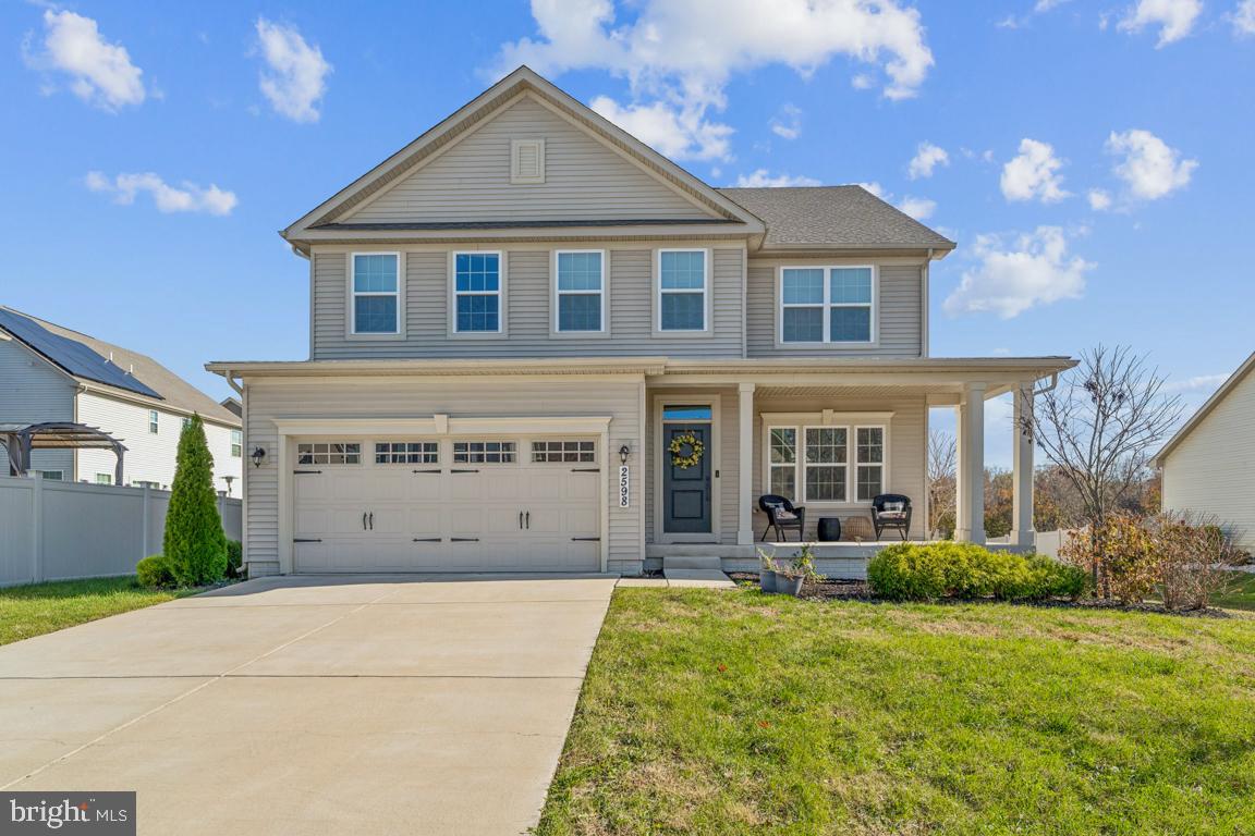 Price Improvement! Welcome to 2598 Skeeter Ct, Waldorf, MD a 4-bed 3.5-bath home nestled in the Christopher Pointe community. Built in 2021, this residence combines a clean modern design with the comfort and warmth of traditional style. Step inside to an inviting, open concept layout designed for both everyday living and effortless entertaining. The gourmet kitchen is the heart of the home, featuring a large pantry, sleek cabinetry, generous counter space, and a seamless flow into the dining and living areas. Recessed lighting and ceiling fans enhance the ambiance and comfort. Upstairs, the primary suite is your private retreat, complete with a spa-inspired bathroom featuring a walk-in shower, separate soaking tub, and spacious vanity. The additional bedrooms are generously sized. The fully finished basement expands your living space and offers endless possibilities. Create a media room, playroom, home gym, or hobby space tailored to your lifestyle. Outside, enjoy a well-maintained yard ideal for relaxing evenings, casual grilling, or outdoor play. An attached two-car garage and extended driveway provide ample parking and everyday convenience. Thoughtfully designed and meticulously maintained, this exceptional home offers the lifestyle you’ve been searching for. A 3500 dollar credit is being offered to upgrade the flooring.