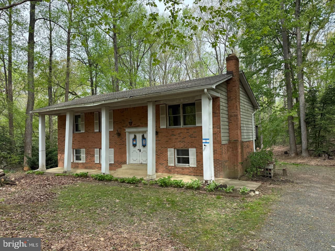 Deeply Discounted two level brick 4 bedroom 3 bath home on 3 acres in highly desirable Helen Estates.  Homes in this tight-knit community do not become available frequently so take advantage of this rare opportunity.  This property offers privacy and promise, a blank canvas ready for new Owner to bring their vision to life.   Home being sold AS-IS, Seller will make no repairs.  Passing well and septic inspections with documentation.