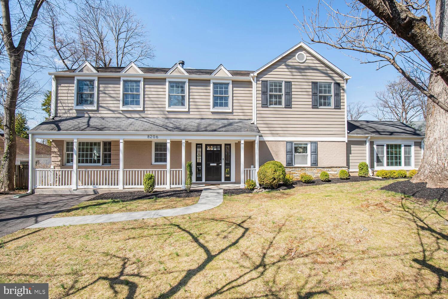 Offers due Tuesday March 25 at 3:00pm
Seller prefers a rent back until June 6

Nestled in the highly sought-after Greenwich Forest neighborhood in Bethesda, this renovated, expanded and stunning 4-bedroom, 3-bathroom home seamlessly blends timeless elegance with modern luxury. Thoughtfully designed and beautifully updated, this home offers an exceptional living experience.

A charming front porch welcomes you into a home filled with custom finishes, from the beautifully renovated kitchen to the elegantly appointed bathrooms. The primary suite is a true retreat, featuring a spacious walk-in closet and a serene sitting room—perfect for unwinding in style. The warm living room features a gas fireplace and is adjacent to a private dining area with custom lighting. A first-floor expansion bedroom/office with an adjacent fully renovated bath provides both convenience and versatility. 

Step outside to a professionally turfed backyard, offering a private oasis for relaxation and entertaining. The home also has an EV charger. This exceptional location is just a short drive to downtown Bethesda, Wildwood Shopping Center, CVS, access to I-270 and I-495, and the scenic Bethesda Trolley Trail, making it ideal for both convenience and outdoor enjoyment.