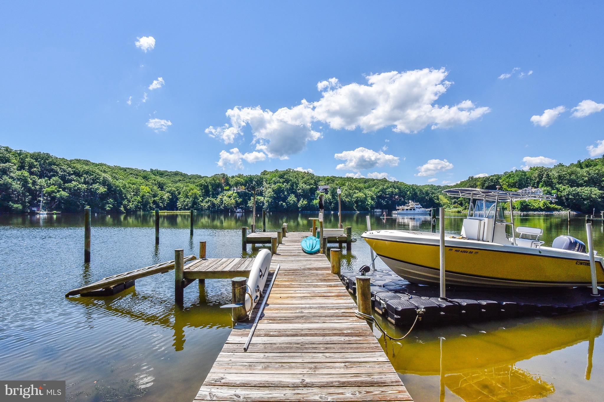 Spa Oasis on 1.5 acres of Private Waterfront Point. Deep-water pier shared w 1 neighbor or BUILD YOUR OWN!! Beautiful first-floor master suite w walk-in closet and jaw-dropping bath w/ Carrara marble & floor-to-ceiling windows & water views.Open floor plan, vaulted ceilings, custom built-ins, artist's loft/play room, & new Composite deck.