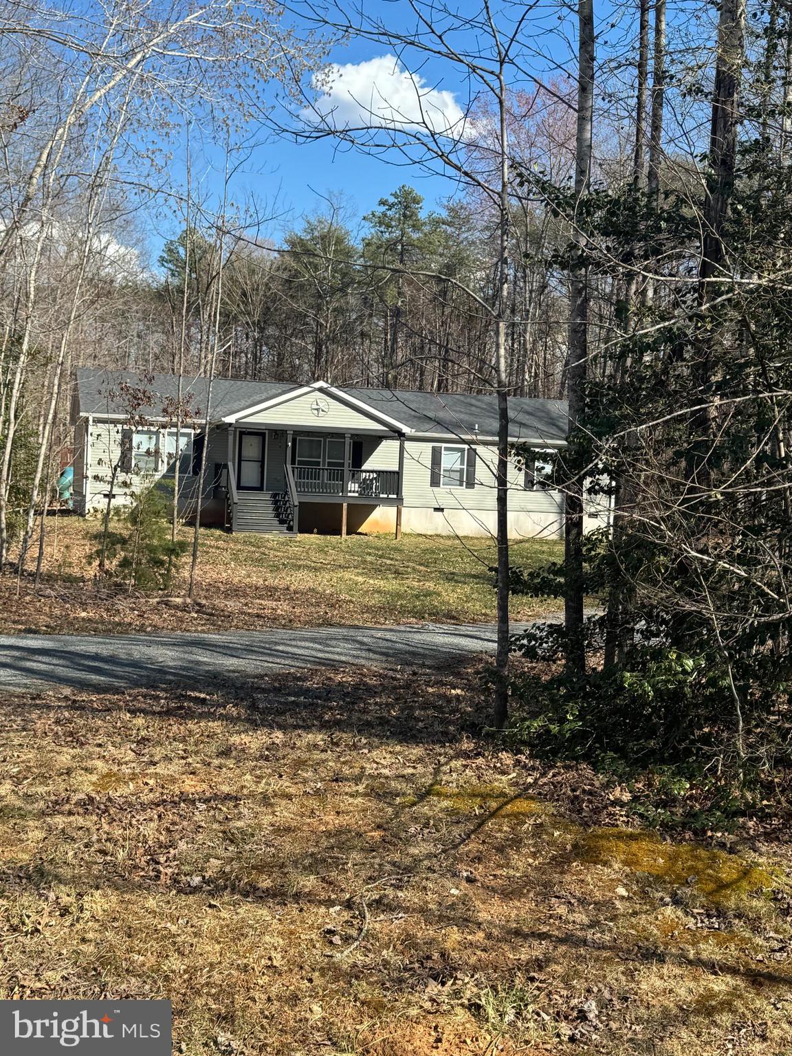 Lovely and quiet home on 3.39 acres of land , this Rambler will satisfy many items on your list! Open kitchen w/center island offers tons of counter/cabinet space, cozy living room + the dining room can double as a family room. Large laundry room  with side entrance door that leads to kitchen. You'll love the outdoor space as well - large level yard, 32'x16' deck, 10'x20' covered front porch & storage shed. Minutes to town of Orange/Lake Orange, 15 minutes to Lake Anna, 25 minutes to Culpeper, 35 minutes to Fredericksburg, 45 minutes to Charlottesville. Property is also for sale $419,900 . Fiberlink is available for internet