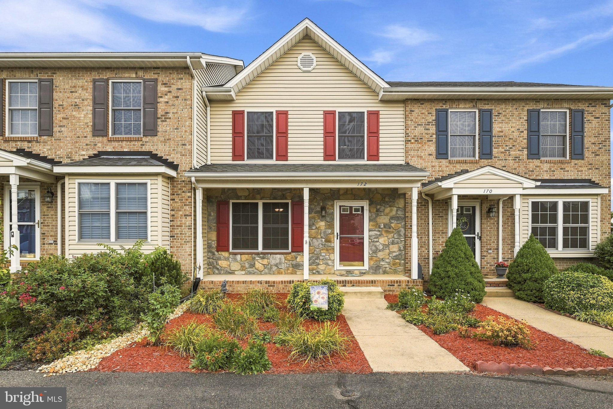 Welcome home to this charming 3-bedroom, 2.5-bath townhome in the desirable Founders Landing community of Strasburg! The main level offers a comfortable layout with a spacious living room, dining area, and comfortable kitchen featuring upgraded countertops, gas cooking, and all appliances conveying. Upstairs you'll find three bedrooms, including a primary suite with a private full bath, plus an additional full bath. The unfinished basement provides abundant storage or the opportunity to create additional living space to suit your needs. Enjoy relaxing or entertaining on the rear deck overlooking the fully fenced backyard. Two assigned parking spaces, public utilities, natural gas heat, and a low annual HOA fee complete the package. Conveniently located just minutes from I-81, shopping, restaurants, and the charm of historic Strasburg. Don't miss this wonderful opportunity to own an affordable, move-in ready home!