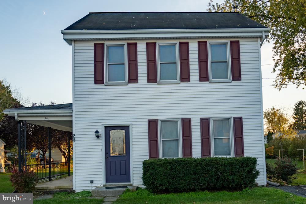 Move just in time for the holidays. Don’t miss your opportunity to own this wonderful 3-bedroom 2.5 half bath home in the heart of Mount Joy. Situated just minutes from Donegal Schools, within walkable distance to the library and Amtrak station. This home was renovated in 2013 with the addition of central air, a bath and a half, home office, and a beautiful custom kitchen with granite counter tops installed locally by Snyder Cabinetry. Natural gas in the home with a new high efficiency gas heating system was installed in 2018. This home features a detached garage with ample off-street parking, perfect for a wood shop or car enthusiast with ample storage. Garage also includes a walk-up 2nd story perfect for a home office, rec room or plenty of other uses. Spend time on the spacious outdoor deck with the largest yard in the area with mature trees and bushes. Easy access to Lancaster, Harrisburg, York, and Hershey, you will find this home to be everything you are looking for. Enjoy the charm of an older home that is completely updated and ready for you to move in.