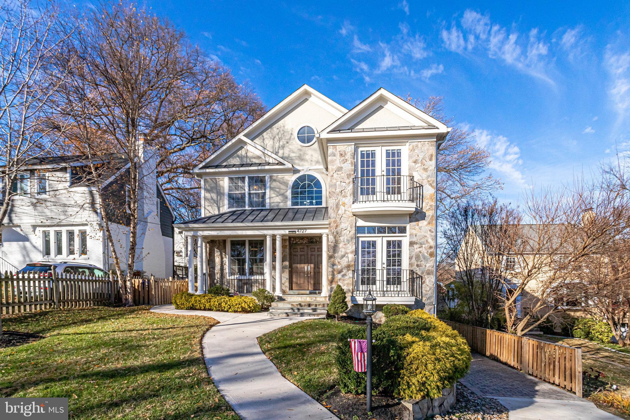 Magnificent Custom home on a cul-de-sac near Metro. So many fine features, starting with the grand foyer, hardwood floors, custom kitchen  with gorgeous high end appliances, dumbwaiter, sunroom, office/BR, and Gas FP - and that's just the main level! 3 Car garage, In-law suite, game room and more on walkout lower level. Upper level features a sumptuous primary BR with gas FP, screen porch, huge walk-in closet, custom lighting & tray ceiling . Two additional generous sized BR's-each with en suite bathrooms. Laundry room on UL and also on LL. Washington-Liberty/Swanson/Cardinal schools. Priced below assessment. Must see to appreciate! Installed televisions convey.