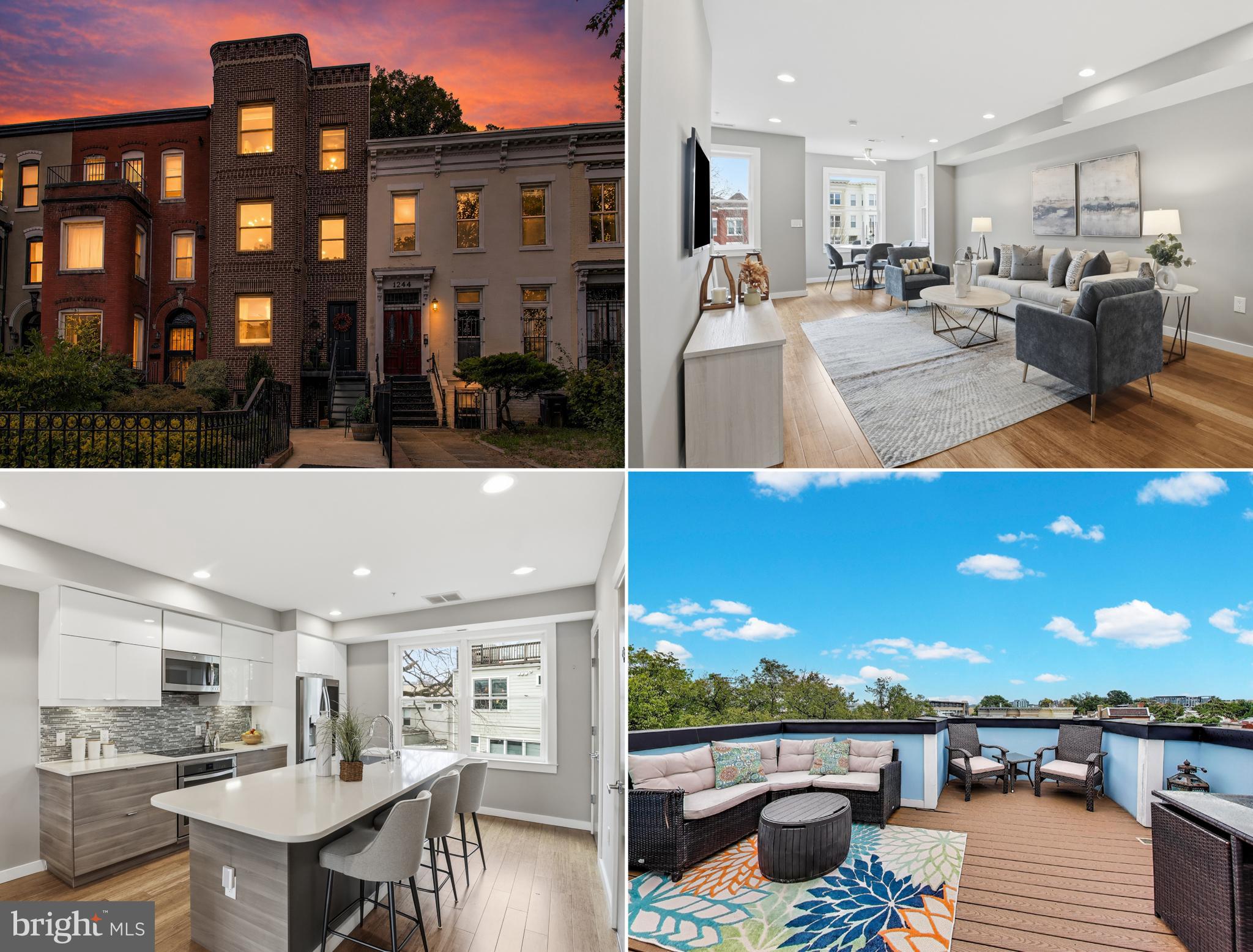Rare opportunity to own a modern two-unit property in Shaw/Truxton Circle. Live in one unit and generate rental income from the other, or operate both as investment units. Built in 2015, the property features two spacious duplex residences, a private backyard, a rooftop deck with Capitol views, and high-end finishes throughout. Unit 2 is vacant and move-in ready, while Unit 1 provides immediate rental income.

Both units span two levels, showcasing impeccable design and luxury finishes throughout. On the main level, each features a chef’s kitchen complete with gleaming Quartz countertops, sleek Euro cabinetry, and stainless steel appliances complete with a wine fridge. A large kitchen island invites effortless entertaining, while the adjacent living and dining spaces are bathed in natural light, finished with a contemporary flair. A convenient powder room rounds out the main level.

Unit 1’s upper level offers a grand primary suite with a spa-like bathroom featuring designer tiles, a glass-enclosed shower, and a double vanity. The secondary bedroom and bathroom maintain the same high-end finishes. Outside, a private terraced backyard creates the perfect retreat for outdoor dining and relaxation. 

Unit 2 impresses with a sunlit primary suite boasting a custom closet system and an exquisite bathroom with double vanities and a glass shower. The secondary bedroom, ideal for guests or a home office, is paired with a charming bathroom equipped with a soaking tub. To top it all off, the third-level roof deck steals the show, delivering breathtaking Capitol views, ample space for entertaining, and a custom DC mural that adds a unique touch.

Just moments from Logan Circle, Downtown, Mount Vernon Triangle, CityCenter, and key commuter routes, this location puts shopping, dining, and essentials right at your doorstep. Street parking is a breeze in this neighborhood with ample spaces typically available. 

Whether you’re seeking a luxurious urban lifestyle or a prime investment, this property offers it all. With Unit 2 vacant and ready for occupancy, and Unit 1 rented through the summer, the possibilities are endless. Don’t let this rare opportunity pass you by!