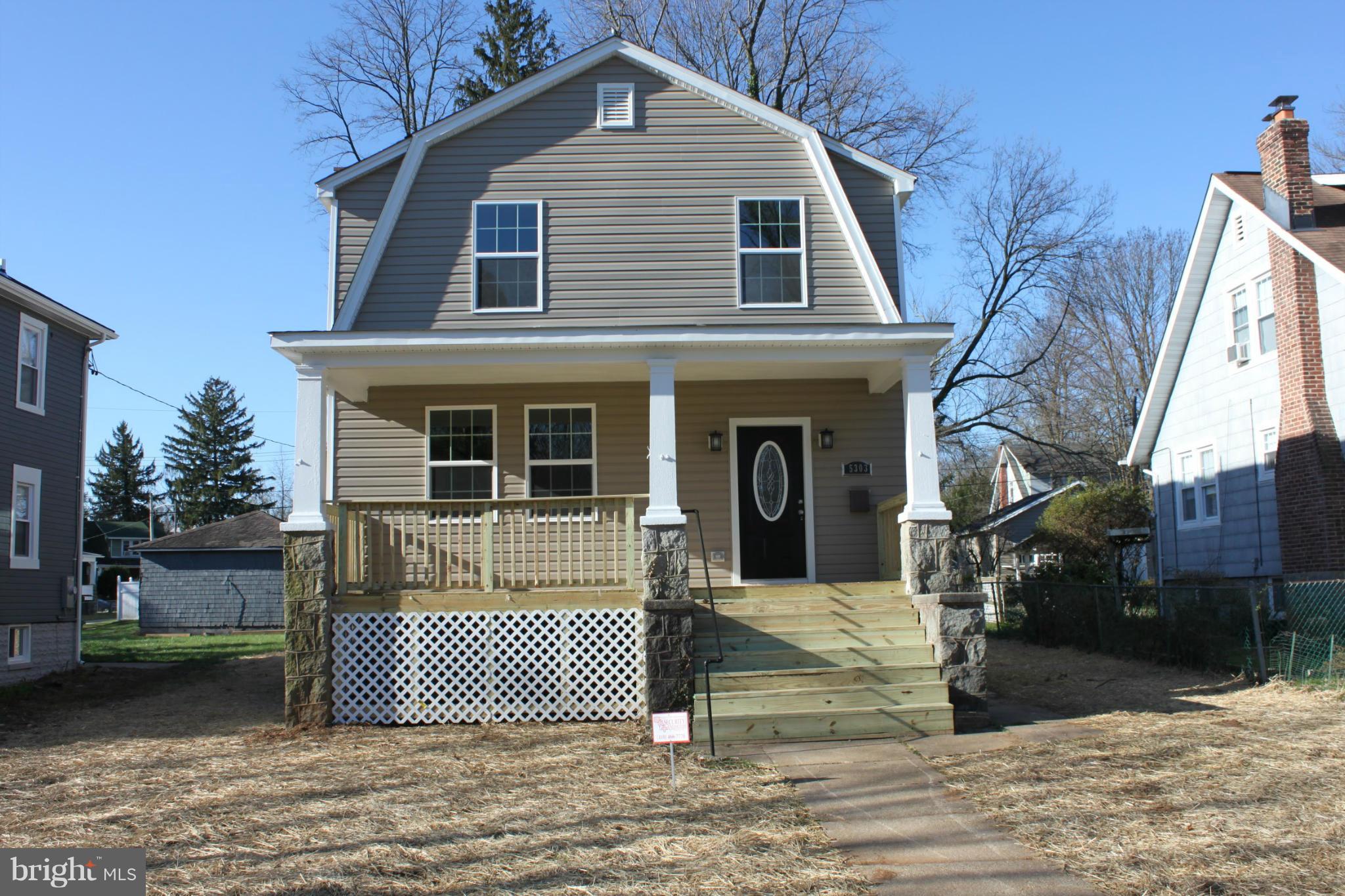 Gorgeous brand new renovation with all the amenities you could need.  Gleaming hardwood floors, wainscoting, crown molding, modern finishes.  Kitchen with tile floors, granite counters, glass tile backsplash, stainless appliances.  First floor laundry. Full finished basement with family room and half bath.  Master bedroom has private bath with custom tile work.