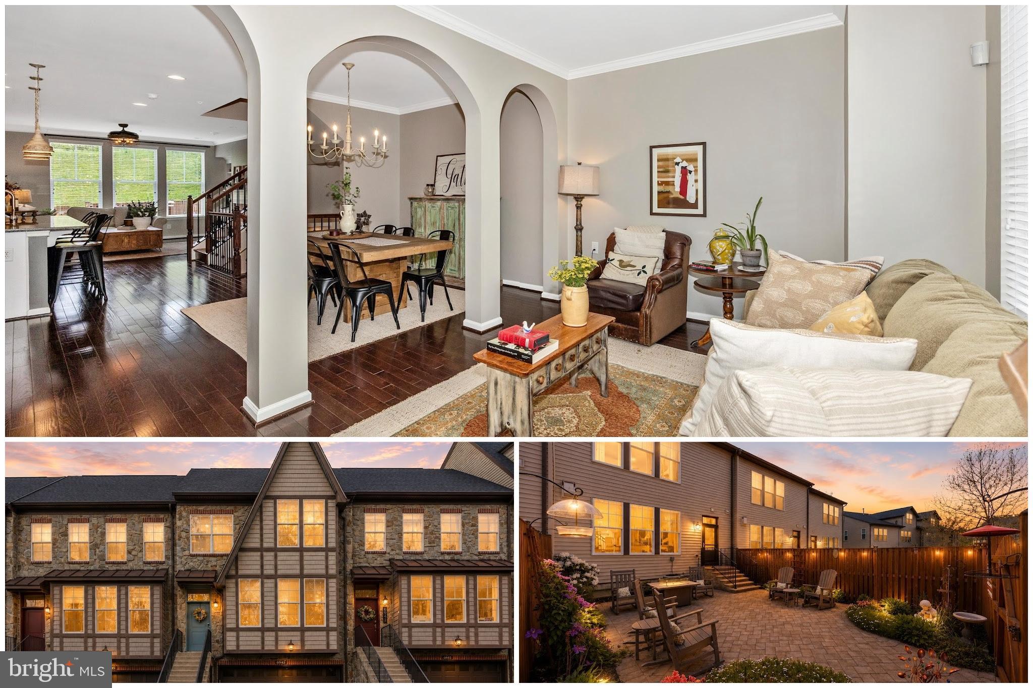 Welcome to Woodlands Preserve at Westwinds, where comfort meets craftsmanship in this lovingly cared for 4-bedroom, 2 full and 2 half bath townhome. Spanning three finished levels, this home showcases rich hardwood flooring throughout and thoughtfully upgraded woodwork, including stylish shiplap accents that add warmth and character. The heart of the home is the gourmet kitchen, featuring elegant white cabinetry, granite countertops, and a double wall oven—perfect for both everyday living and entertaining. The adjoining family room offers a cozy gas fireplace, creating an inviting space to relax and gather. Upstairs, the spacious primary suite provides a private retreat, complete with a luxurious en-suite bath boasting a soaking tub for ultimate relaxation. Step outside to a beautifully fenced backyard with custom hardscaping, ideal for outdoor entertaining or quiet evenings. Nestled in a partially wooded setting, this home offers a peaceful connection to nature while still being conveniently located. This exceptional property combines modern upgrades, timeless style, and a serene setting—truly a place to call home.