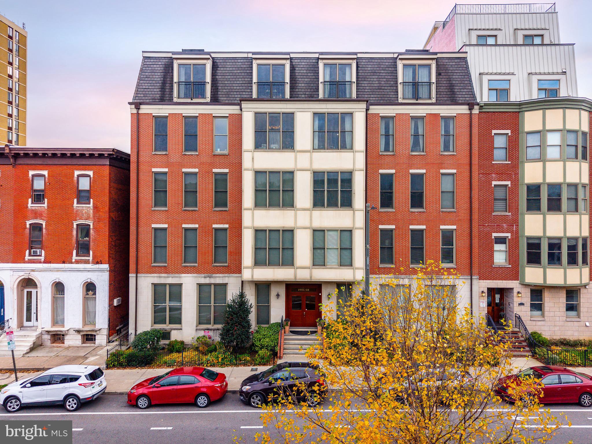 Welcome to 1904-8 Spring Garden Street #1, a striking luxury bi-level residence in the prime Art Museum area, offering two gated garage parking spaces, a flexible third-bedroom option, and sophisticated modern design. This stunning home combines expansive scale, architectural volume, and exceptional convenience in one of Philadelphia’s most vibrant cultural districts.

Step inside to a dramatic first floor with high ceilings, polished concrete floors, and three floor-to-ceiling front windows enhanced with 3M security film. The chef’s kitchen is beautifully appointed with custom cabinetry, granite countertops, gas cooking, and stainless steel appliances, seamlessly connecting to an open living and dining area that’s perfect for entertaining or can be adapted to include an additional bedroom or den. A powder room is thoughtfully positioned on this level for guests.

Upstairs, you’ll find two spacious bedrooms with high ceilings, each complemented by marble bathrooms with double vanities, a conveniently located laundry room, and abundant storage throughout. Additional features include a private storage locker and two gated garage parking spaces with secure access.

Ideally situated in Spring Garden, this residence provides immediate proximity to the Philadelphia Museum of Art, Kelly Drive, Whole Foods, The Barnes Foundation, Center City, and public transit. Enjoy effortless access in and out of the city, and experience the perfect blend of design, comfort, and location in one of Philadelphia’s most sought-after neighborhoods.