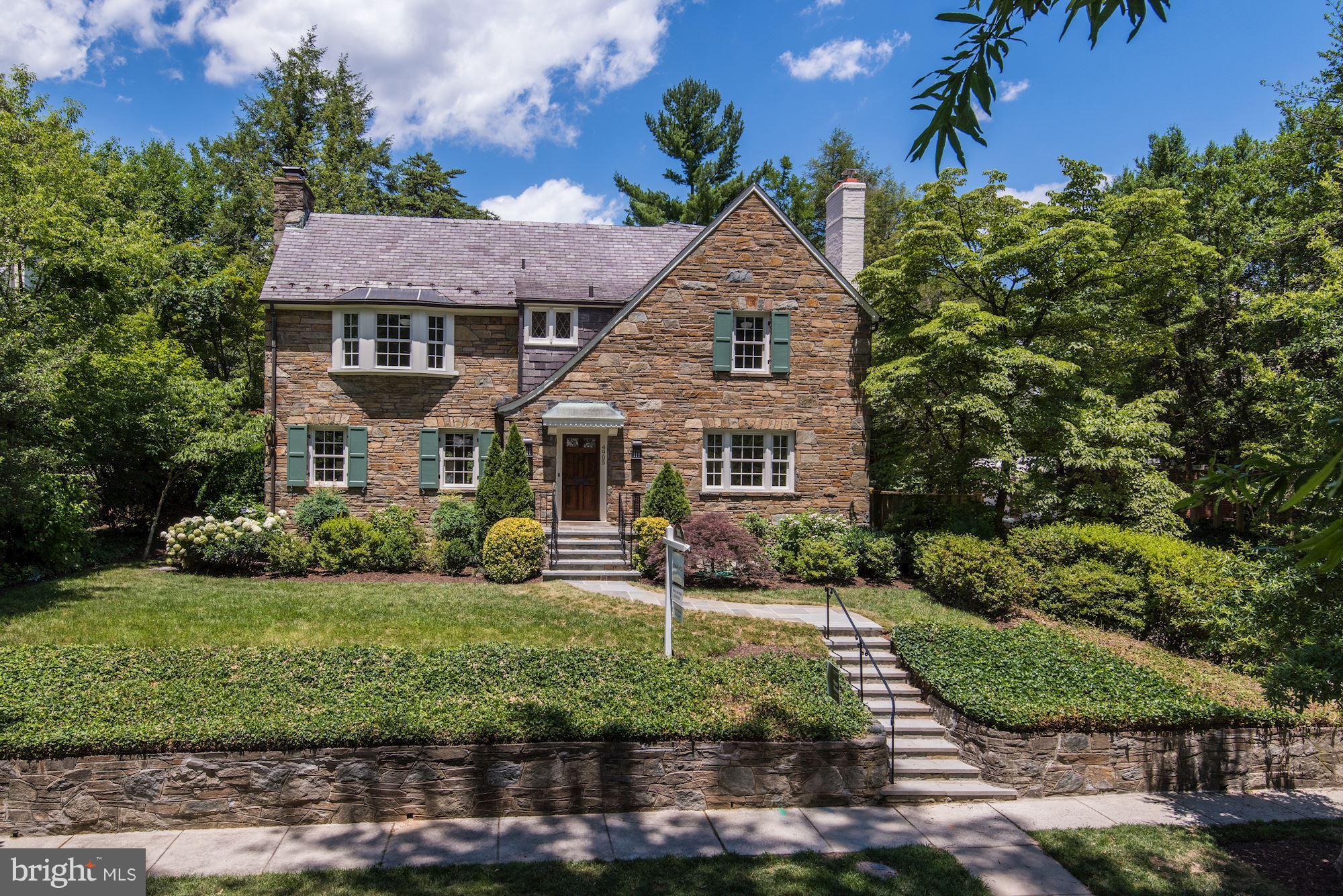Masterful renovation & expansion of 5BR 4.5BA Tudor residence offers luxurious appointments + meticulous updates. Original character + all the comforts and convenience of a new home across 4900+ sq. ft. Expansive gourmet kitchen & family room, stunning master suite w/sitting room, all new systems, new hardscape, large mature garden, big garage. Sophisticated residence in a most desirable location!