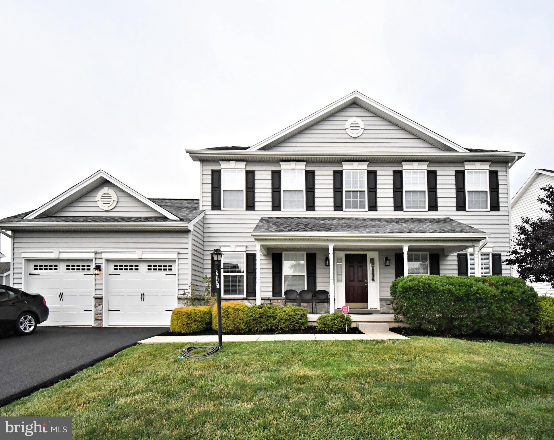 Welcome home to this luxurious, highly upgraded 4-bedroom, 3.5-bath 2 car garage East facing home with a fully finished basement and a sunroom. One of the larger models within LINCOLN WOODS community built by THP. High acclaimed Souderton Schools. Larger lot with wonderful views and fully upgraded inside. Built in 2019, this home offers a open concept living. BRAND NEW Neutral paint through most of the home. As you enter the house through a nice front porch where you enjoy a morning or evening coffee, you will be greeted by the beautiful wood foyer. The Flex Room on the right has a ceiling fan with lights and french double doors. The Flex room is currently being used as an office. As you come down the foyer, you will be greeted with a nice sized family with a cozy gas fireplace, plenty of windows and a ceiling fan and recessed lighting. Be prepared to be please the chef with a gourmet kitchen with granite countertops, upgraded cabinetry, spacious pantry, and a nice center island with brand new pendant lighting.  Stainless steel appliances including french door fridge and gas cooking. Real hardwood floors through this area. Kitchen flows seamlessly into the breakfast area with wood floors. Are you ready to be surprised with the rarely available sunroom off the breakfast area. Sunroom is huge (10 x 20) with vaulted ceilings, a ceiling fan and recessed lighting. Sunroom is currently used as a dining but endless possibiltiies await for the sunroom. Two car garage with interior access to a huge mudroom area and a powder room complete this level. As you go up the stairs you will find the huge Master Bedroom with walkin closet and ceiling fans. Retreat into the nice sized Master Bathroom with a soaking tub, double sink vanity, tiled floors and standing shower. Three other nice sized bedrooms with ceiling fans and a hall bath in this level. Convenient second floor laundry with washer dryer included. As you head down the basement, you will notice the recently finished Huge basement - about 800 sqft completed with lvp floors, recessed lighting and a full bathroom with a standing shower.  The finished basement could be an additional family room, play area, gym, office or men's cave. Nice sized driveway for multiple additional car parking. Flat, open bakyard for all your future plans. Convenient location - minutes to PA Turnpike Rt 476 NE Extension,  Rt 113, Rt 463 and short drive to Rt 202 and Rt 309.  Minutes to SEPTA R5 line to Philadelphia Center City. Close by to several employers like Merck and numerous shopping, dining, fitness, and entertainment options.  HOA handles common area maintenance and trash. What are you waiting for? Pack your bags and move right into this ready to move home before the start of the school year!