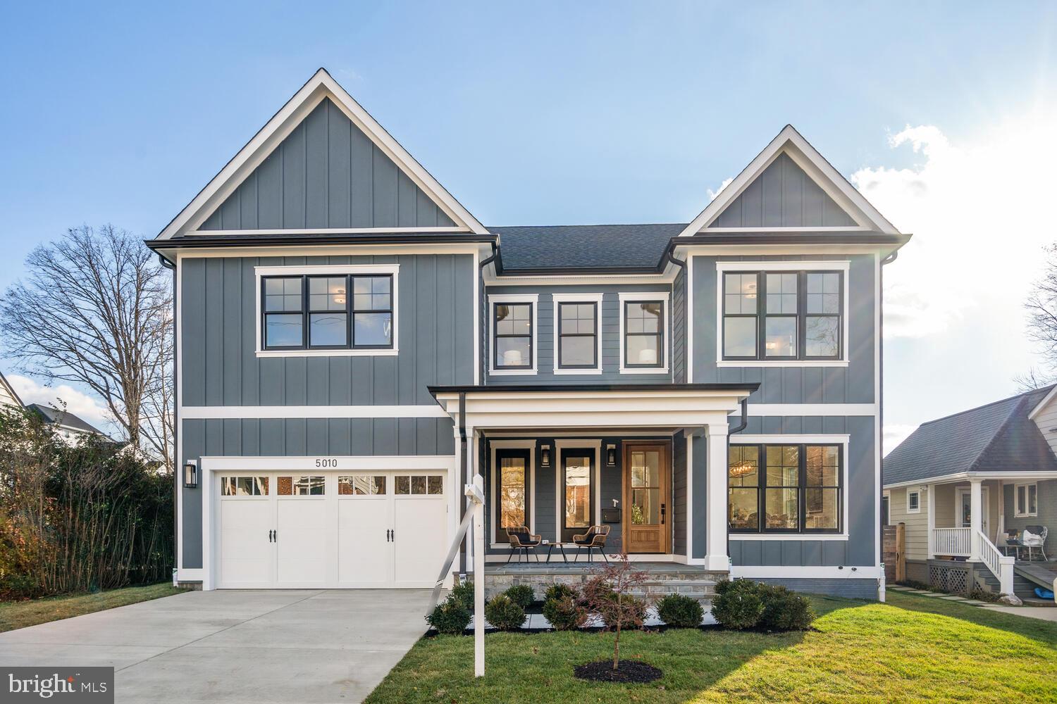 Welcome to 5010 Bangor Drive in Garrett Park Estates. A GORGEOUS BRAND NEW HOME IN GARRETT PARK ESTATES - KENSINGTON! This high quality 6 Bedroom and 5 1/2 Bath new construction offers everything that you are looking for in your new home, including an open floor plan with great spaces and lovely finishes with attention to detail. You will enjoy and appreciate the high quality craftsmanship on 3 finished levels with approximately 5,293 sq. feet of amazing living space. This masterfully designed and built home provides ample formal spaces for entertaining and comfortable everyday living with high ceilings, pretty crown molding and generously sized rooms. Stunning white oak hardwood flooring on the main and upper levels, Anderson windows, custom light fixtures, a mudroom, a gorgeous primary suite with 2 sinks, a soaking tub and a beautiful custom shower, and an amazing gourmet kitchen are just some of the features that you will fall in love with. The main level features a bedroom and full bath! Upstairs you will enjoy a family room/home work room along with 4 bedrooms, 3 full baths, plus the convenient laundry room. The lower level offers a spacious great room with a bar, a game or play area, extra storage, and a guest/nanny/au-pair suite, and an area way exit to the rear fenced yard. Close to all of North Bethesda's restaurants, shopping, and parks! Easy access to all major commuter routes. Comfort, luxury and convenience - you will LOVE living in this beautiful new home!