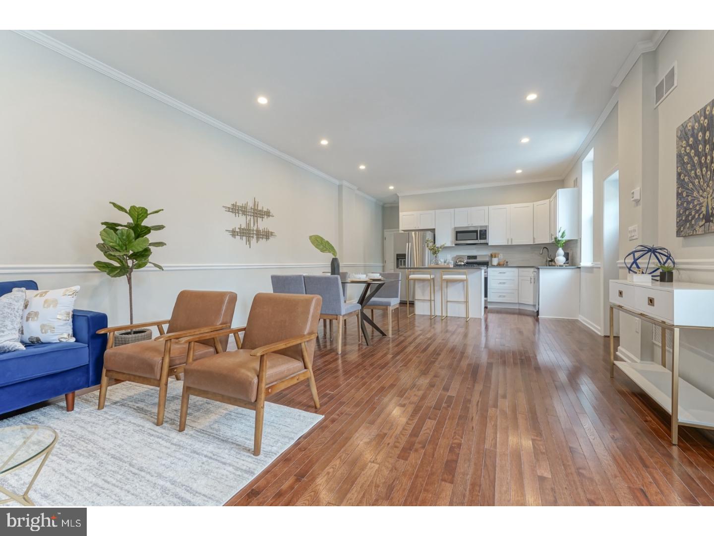 Remarkably restored and back to life! This home is perfectly located in the heart of fishtown at the intersection of Palmer & Thompson streets.  This end of row home is over 1800 sq feet with 3 bedrooms and 2.5 bathrooms. Tastefully thought out with all finishings perfectly complimenting the next room in the house. Everything is new from hardwoods when you first walk in the room to the poured concrete patio in the back yard. All mechanicals, plumbing, electrical, roof and windows are all new.