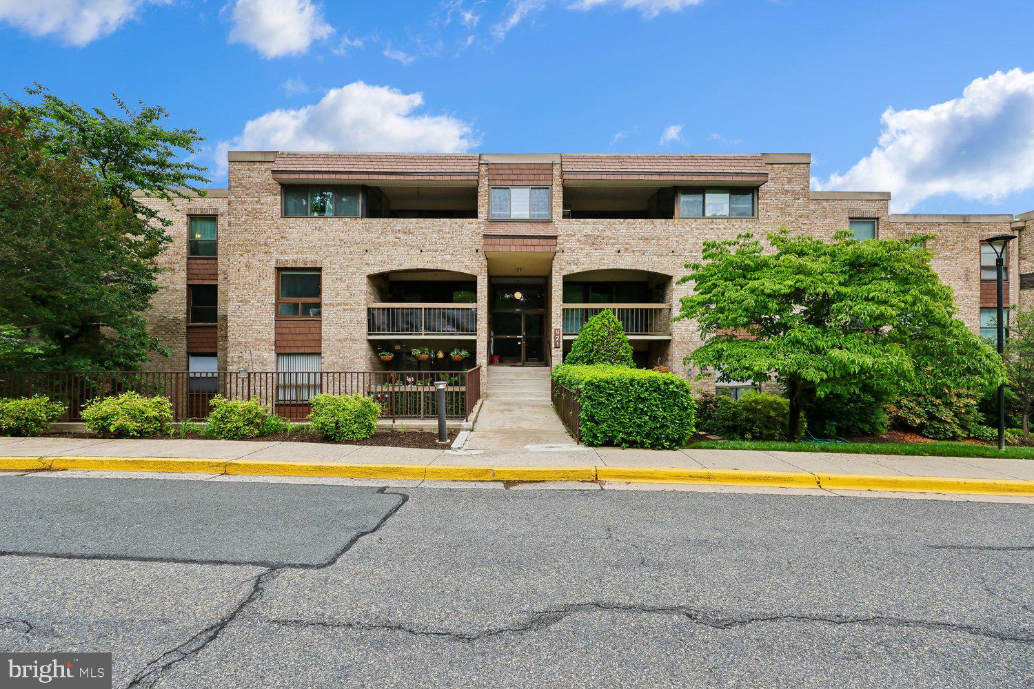 Welcome to this well maintained 3BR unit located on the top floor of the building (2 levels up). Enjoy the private balcony and view of lush trees.  Spacious rooms (see floor plan).  Large Table spaced Kitchen plus a large Dining Room.  Queen size primary bedroom offers lots of storage - including walk in closet and private full Bath.  Two additional bedrooms plus Hall Bath. So many upgrades including washer, dryer, refrigerator, stove, dishwasher, flooring, Water Heater, HVAC,  electric panel, WINDOWS, freshly painted and refreshed baths.  Secure Building .  Great location!! Steps to bus line. Easy access to 270 and METRO.   Reasonable Condo Fee.