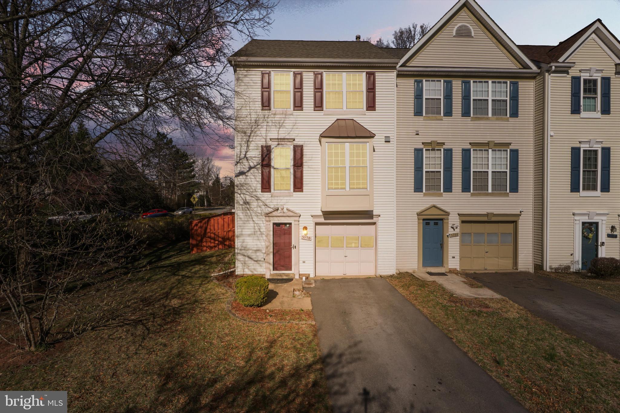 Welcome to 5990 Manorwood Drive, a stunning end-unit townhome nestled in the sought-after Woodgate Manor Community of Centreville, VA. This elegant residence boasts three spacious bedrooms and three beautifully updated bathrooms, all adorned with custom designer details and exquisite tile work completed in 2020. The bright and airy interior is enhanced by recessed LED lighting throughout, creating a warm and modern ambiance.

The gourmet kitchen is a chef’s delight, offering ample storage and contemporary finishes, including a coffee counter and new cabinets with quartz countertops. Step outside to a generously sized, freshly painted wrap-around deck and fenced-in backyard, perfect for outdoor relaxation and entertainment. The property features a one-car garage and an extended driveway accommodating up to two additional vehicles.

Recent improvements includes a 2 year old hot water heater, newer roof and gutters, updated flooring on 2 levels including the staircases/new tiling in on the main level, and newer windows, ensuring a turnkey experience. The HVAC system's controller unit was replaced just two years ago, providing peace of mind for climate control. Over $65K in upgrades!

Residents will enjoy the community's amenities, including a pool, tennis court, and basketball court, with plenty of guest parking available. This pet-friendly neighborhood is conveniently located near a variety of shopping, dining, and grocery options.

Don't miss the opportunity to own this meticulously maintained home that combines elegance and modern living in a vibrant community. Act quickly—this gem won't last long!