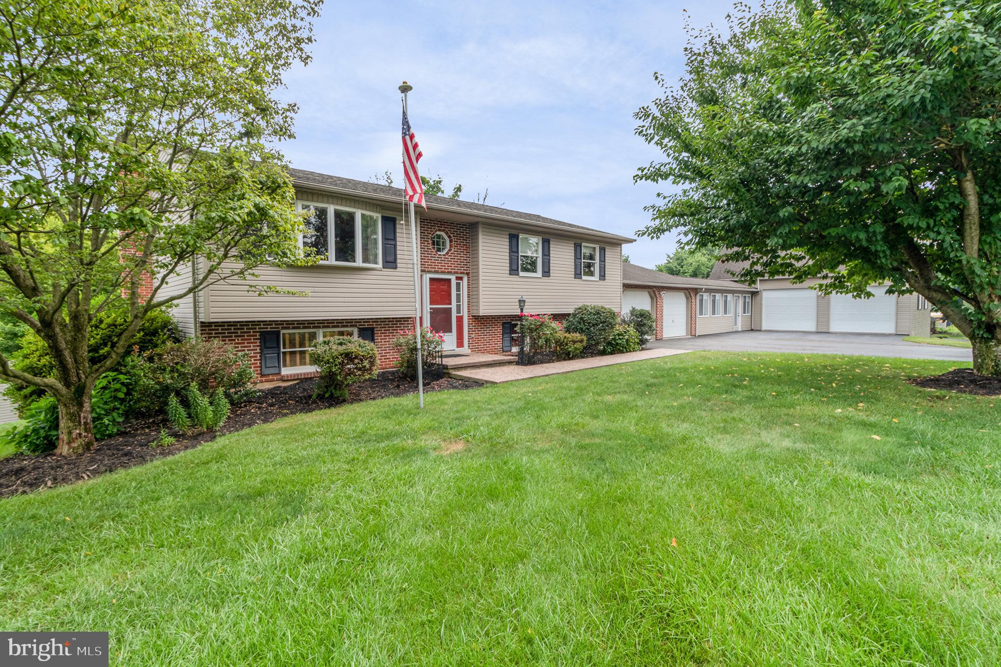 Beautiful home that sits on 1.3 acres in Lower Dauphin SD is full of surprises with 3 beds/2.5 baths and plenty of space and storage.   Home has updated kitchen with granite countertops, stainless steel appliances, new vinyl plank flooring, Island and large 12x24 composite deck off of kitchen area.  Living room has new carpet which leads to Bedroom 1 which has cork walls.  Primary bedroom has full updated bath with tile flooring and updated hall bath with tile flooring as well.   Lower level has large family room area with new pellet stove which will heat entire house in winter, large 2nd wooden deck off of family room area, wet bar with sink, 1/2 bath, large theater room for you to enjoy your favorite movies and tv shows and large laundry room.  Home has 2 car garage which leads into your large sunroom area 32x7 which then leads you out to your 28x32 garage with additional storage area above.  But wait there is more......the 16x32 Anthony and Sylvan concrete saltwater in-ground pool with concrete patio for all your summer fun.  You don't want to miss this one!