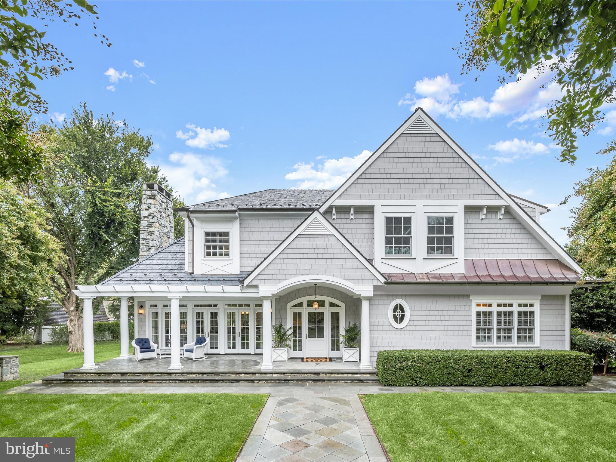 Welcome to 752 Broadwater Way, a stunning turnkey residence offering more than 4500 square feet of elegant living space on a 1.43-acre lot. With views of the Magothy River and just a short walk to the Gibson Island Point where private sandy beaches meet both the Chesapeake Bay and the Magothy River, this 2007 built home is designed for comfort, style, and gracious entertaining.
The home spans three levels with an open main floor plan, featuring five bedrooms, four full baths, three fireplaces, and a detached office studio with an additional full bath in the detached studio.
A semi-circular driveway leads to a beautifully landscaped courtyard framed by mature trees and a low stone wall. The flagstone terrace and pergola welcome you at the front entry, mirrored by matching architectural details at the rear. Step inside to soaring ceilings, a light-filled foyer, and flowing living, dining, and gourmet kitchen spaces. Multiple sets of French doors bathe the interiors in natural light and create a seamless connection to the outdoors.

The gourmet kitchen showcases an oversized island with breakfast bar that opens to a cozy family room, mudroom, and laundry area. A main-level ensuite bedroom provides flexibility for guests. The screened porch off the family room offers tranquil water views and access to flagstone terraces—one with a grilling area, the other with a pergola for outdoor dining.
Upstairs, the landing features a built-in bookcase with cabinetry below. The spacious primary suite includes a spa-like bath and two walk-in closets. Three additional bedrooms—two with skylights—share a well-appointed full bath.
The finished lower level offers a versatile open plan with 1800 square feet of space for multiple rooms, such as an entertainment lounge, game room, media area, gym, sauna, or an additional bedroom. A full bath and generous storage/utility room complete this level.
A two-level detached office studio includes a wet bar, built-in cabinetry, full bath, an open upper level with built-in desk, and an attached two-door golf cart garage with ample storage.

Set near the end of a quiet Gibson Island street, this extraordinary home combines high-end finishes, abundant natural light, and multiple outdoor living areas, creating an ideal retreat to relax, entertain, and enjoy the Chesapeake lifestyle!

Information on Gibson Island:
Gibson Island is a private island within one hour of Washington, D.C. and Baltimore offering an absolutely extraordinary setting.  The Island comprises 1000 acres with seven miles of shoreline. Two thirds of the Island is undeveloped and is owned by the Gibson Island Corporation, the homeowners' association.  The remaining third is residential home sites. 
Gibson Island is located on the western shore of Maryland, so there is no need to cross the Bay Bridge. On the Island is a 43-acre spring fed freshwater lake in which one may enjoy non-motorized watercraft activities such as paddleboarding, canoeing, kayaking, fishing and swimming.  
The Island offers enormous privacy and security--there is an entry gatehouse staffed 24+Hours and the Island is patrolled by the Gibson Island Police Force (GIPD).  The Gibson Island Corporation Service Department offers yard maintenance and landscaping and other services for homeowners.  There is a full-service yacht yard.   From the Island, it is just a 20-minute drive to BWI Airport and the neighboring Amtrak train station.  
The Island houses a private country club (membership by invitation) offering yachting, fine dining year-round, tennis, an award-winning Charles Blair Macdonald designed 9-hole golf course, swimming, croquet, skeet shooting, and more.  (C)