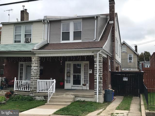 Beautiful twin in prime  Lawndale   , large front covered porch . Formal living room with ceiling fan light , hardwood floors , high ceilings . Formal dining room with chandelier, hardwood floors , coat closet , wall ac . Newer modern kitchen with ceramic tiled floor, modern cabinets , double ss sink , dishwasher , ss gas range , built in microwave, tiled back splash , ss fridge . Exit to private rear maintaince free yard all pavered and fenced with access to detached garage and long side driveway for 3 plus cars  .(Gazebo included )  Semi finished basement with laundry room and storage area , bi fold doors to rear yard . Basement powder room with tiled floor . 2nd floor has rear primary bedroom with engineered flooring . Middle bedroom with new flooring , ceiling fan light . New hall bath with tiled flooring , new sink cabinet , tub and tiled wall . New shower door and toilet . 3rd bedroom with carpets and ceiling fan . 3rd floor attic 4 bedroom with heat , carpets and closet . Gas radiator heat . Large twin over 1450 sq ft of living space not including garage .  You will love the space in this home . Make it your today !!