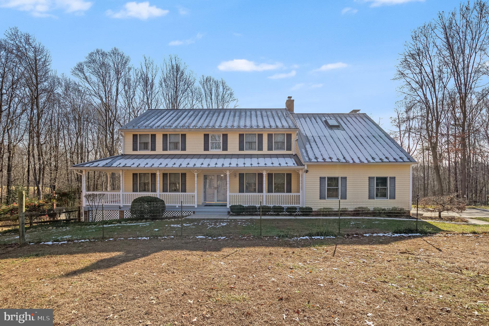"Welcome to your ultimate dream home! This exceptional property offers an impeccable fusion of luxury, comfort, and an ideal location. Nestled within a tranquil neighborhood, this 4-bedroom, 3-bathroom masterpiece is a haven designed to cater to both families and individuals seeking an idyllic retreat.

Inside this lovely abode, you'll be greeted by the timeless beauty of all hardwood floors and a grand 2-story foyer that sets the tone for elegance. The layout is thoughtfully designed, featuring a separate family room, a separate living room, and a dedicated dining room. Enjoy the warmth and coziness provided by two Winterwarm wood stove inserts, while the kitchen is a culinary paradise with its upgraded stainless steel appliances.

Climate control is a breeze with the two-zone HVAC heating, backed up by an efficient oil system. The above-ground oil tank, holding 32 gallons, is just 2 years old, ensuring peace of mind.

Escape to the master suite, your private oasis, complete with a sumptuous en-suite bathroom and a generously-sized walk-in closet. The exterior balcony off the primary bedroom suite, accessible via powder-coated spiral stairs, offers a secluded retreat with breathtaking scenic views.

The partially finished basement awaits your personal touches, offering a media room, a slop sink, a rough-in for a 3-piece bathroom, and a custom workbench to accommodate your DIY projects.

For moments of relaxation, step out onto the deck with a charming gazebo and ceiling fan, creating the perfect ambiance for evenings spent watching fireflies.

Now, let's explore the remarkable outdoor amenities. This property is a haven for outdoor enthusiasts and animal lovers alike. As you explore the premises, you'll discover a large barn that's a horse lover's dream come true. This barn features a 46'3 x 36'3 concrete floor, four ceiling fans, a tack room with a ceiling fan, and a covered porch measuring 36'3 x 10'. Additionally, it provides two spacious horse stalls, each measuring 12 x 12, and ample storage space in the loft above.

But the excitement doesn't end there. There's also a Rooster Barn, complete with electricity, a 12'3 x 36 area, and a covered porch. An Alpaca Barn awaits you as well, boasting electricity, a water hydrant, a 28 x 10'6 porch, a 10 x 7'6 tack room, and two 10x10 stalls. For smaller storage needs, there's an 8x8 shed.

Poultry enthusiasts will appreciate the thoughtfully designed Chicken Coop and Run, ensuring your feathered friends are well cared for. As for your vehicles, a spacious 2-car detached garage with electricity and a water hydrant, measuring 24.6 x 24'6, provides ample space.

The property offers a network of trails that wind through the picturesque landscape, making it an ideal place for leisurely strolls. Additionally, there's a campsite featuring an off-the-grid cabin equipped with a wood stove, fire ring, pavilion, and a convenient port-a-john.

Extensive fencing and gates have been thoughtfully placed for the ease of managing livestock. Enjoy outdoor picnics in designated areas with wood stoves and cross charming wooden bridges to enhance your outdoor experience.

This property truly offers the best of both worlds, seamlessly combining exceptional indoor and outdoor living. Don't miss the opportunity to make it your own.
