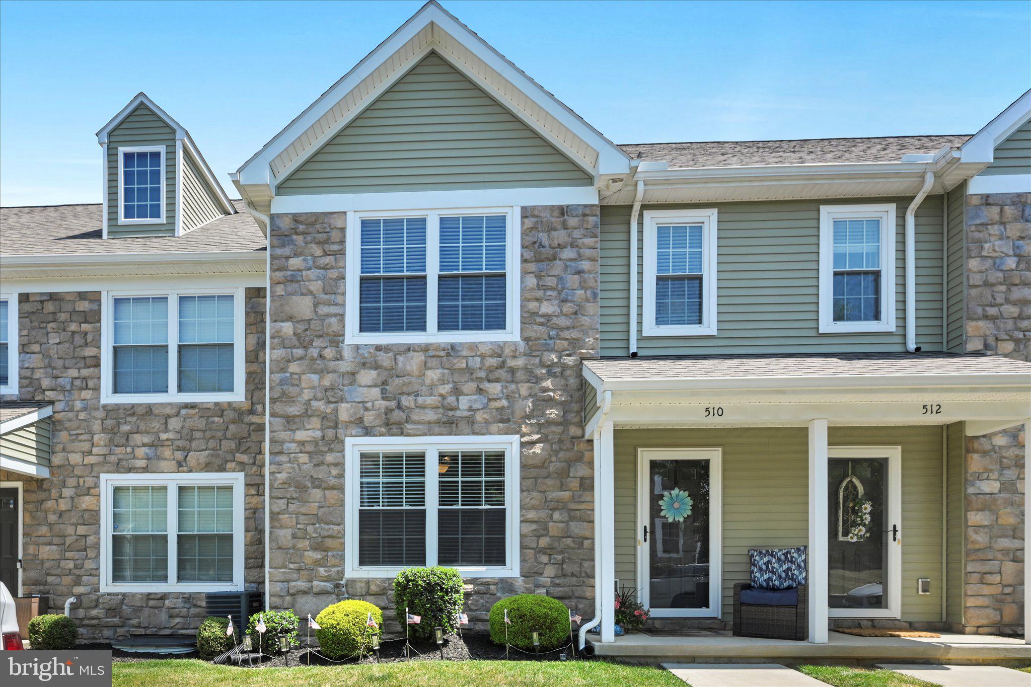 Why buy new? Built in 2019.  This beautiful 3-bedroom, 2.5-bath townhome is nestled in the Trailside community within North Cornwall Commons. Located close to shops, restaurants, bars, bike trails, and rails-to-trails, you’ll have everything you need nearby. The home features neutral vinyl plank flooring throughout the first floor, which includes a spacious living room, a separate dining area, and a kitchen with upgraded cabinetry, gorgeous countertops, and plenty of counter space. A half bath and the laundry area are also conveniently located on the main level.
Upstairs, you’ll find two generously sized bedrooms, a primary bath, and an additional full bath. The upper third-floor loft offers versatile space—ideal for an extra bedroom, den, theatre or gaming room, or a playroom for the kids.  An attached one-car garage adds further convenience.
Enjoy maintenance-free living with lawn care, snow removal, trash, pool, and clubhouse access included in the low monthly HOA fee. Call today to schedule your showing!