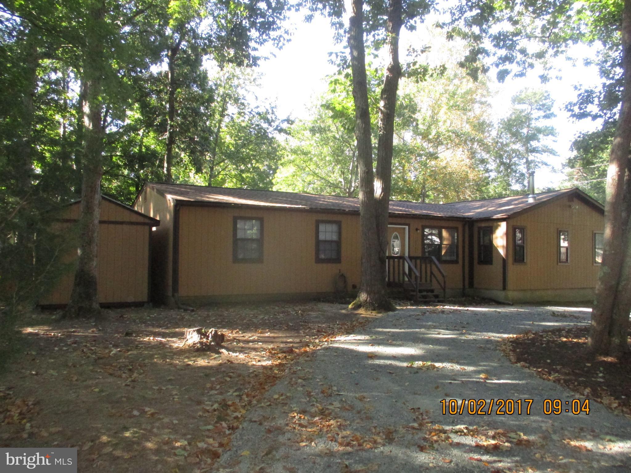 5 bedroom, 3 bath Rambler that has been totally refreshed:  New exterior paint, new interior paint, new carpet, new vinyl, new laminate flooring.  New roof.  Rustic setting. 10x16 shed.  19x23 concrete patio.  2 heat pumps.  Also for Sale.  Call CSS for combo.