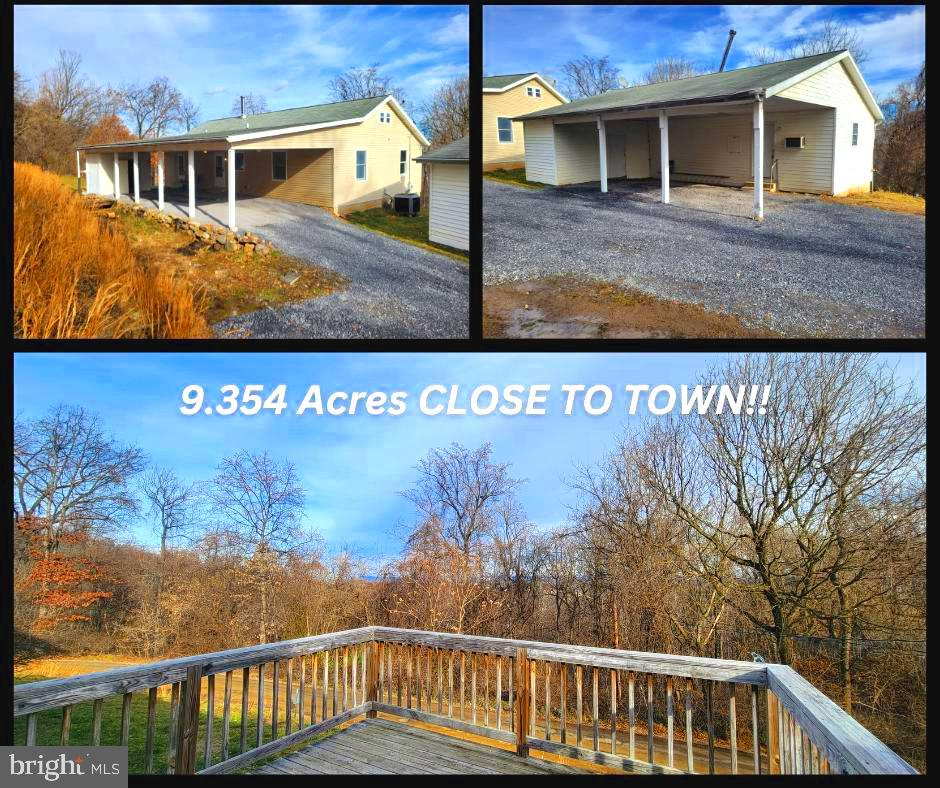 TWO HOMES FOR THE PRICE OF ONE! Located on nearly 10 acres off the beloved "west end" of Martinsburg, this amazing property offers all the convenience of being only a few miles from town and Interstate 81, yet gives the feeling of being miles deep in the country! The main home features a kitchen with all new cabinets, granite countertops, and stainless steel appliances. The massive great room and wood stove are sure to be a comfortable gathering place for years to come. Elsewhere on the main level are a large laundry room and two bedrooms, EACH with their own full bathroom. The fully finished, walkout basement offers another family room area, another full bathroom, and three more potential bedrooms. There's room for everyone! BUT, if that still isn't enough space, there's a whole additional home just a few feet away. Whether it's for the angry teenager, aging parents/in-laws, friends, or other periodic guests, this guest home offers another bedroom, full bathroom, living room, and kitchen! There's even a dedicated space to add a wood stove. Beneath this home is a huge space for storage, hobbies, a workshop, or any other use you might later desire. Look around, you won't find anything like this, on nearly 10 acres, anywhere close by, for anything even close to this price. Come see it today and start packing tomorrow! IF YOU LIKE WHAT YOU SEE, CALL        !!!!!!!!
