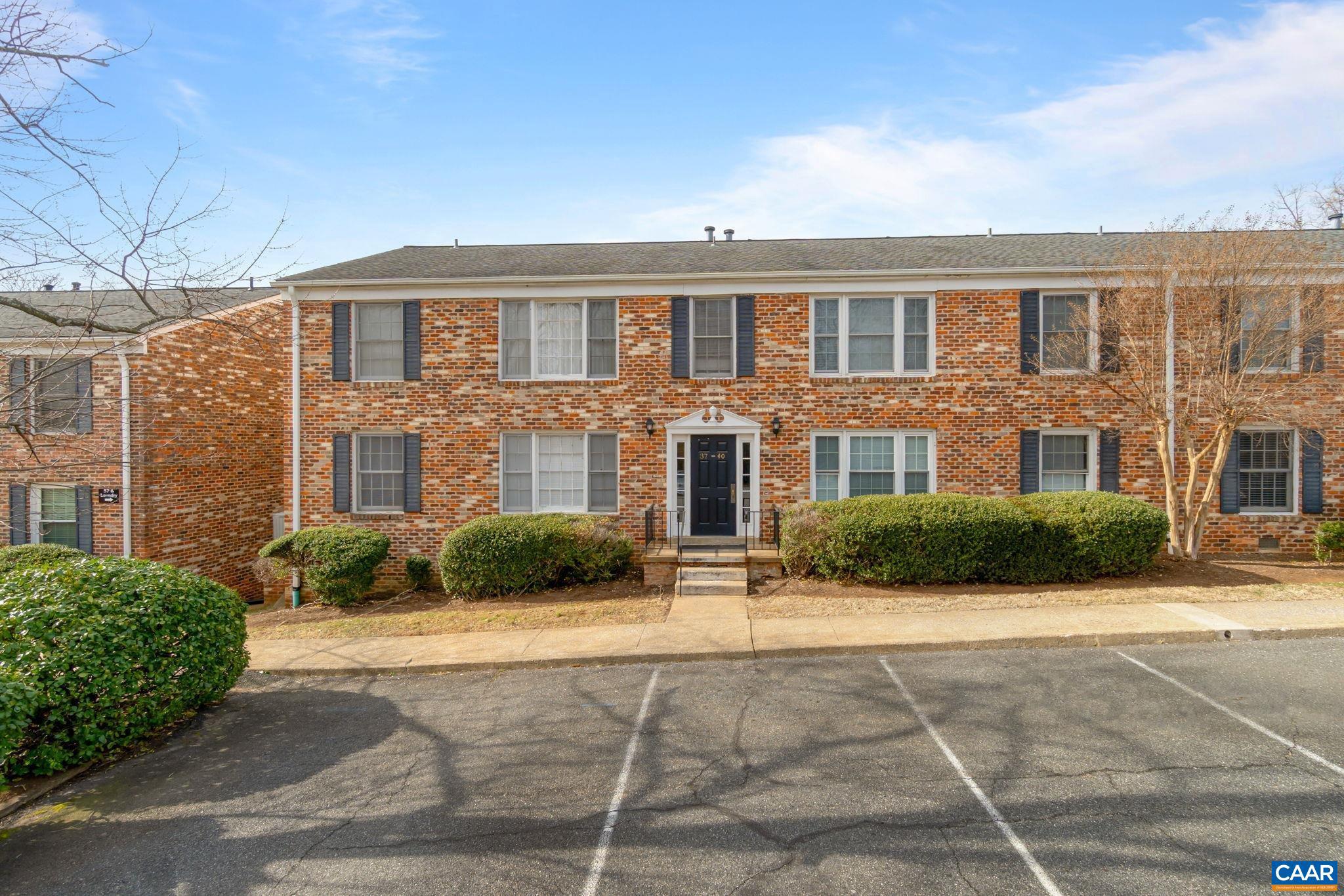 Two bedroom, one bath condo on elevated 1st floor in Solomon Court, on the bus line and conveniently located across from Stonefield Center for shopping, dining and entertaining and to Rt. 29 with easy access to UVA and north of town. Spacious light-filled bedrooms plus one full bath. Reserved parking space. COA Fee covers community laundry, gas (heat, hot water & cooking), water/sewer, basic cable, trash/dumpster and more. Great for owner occupancy or investment opportunity!