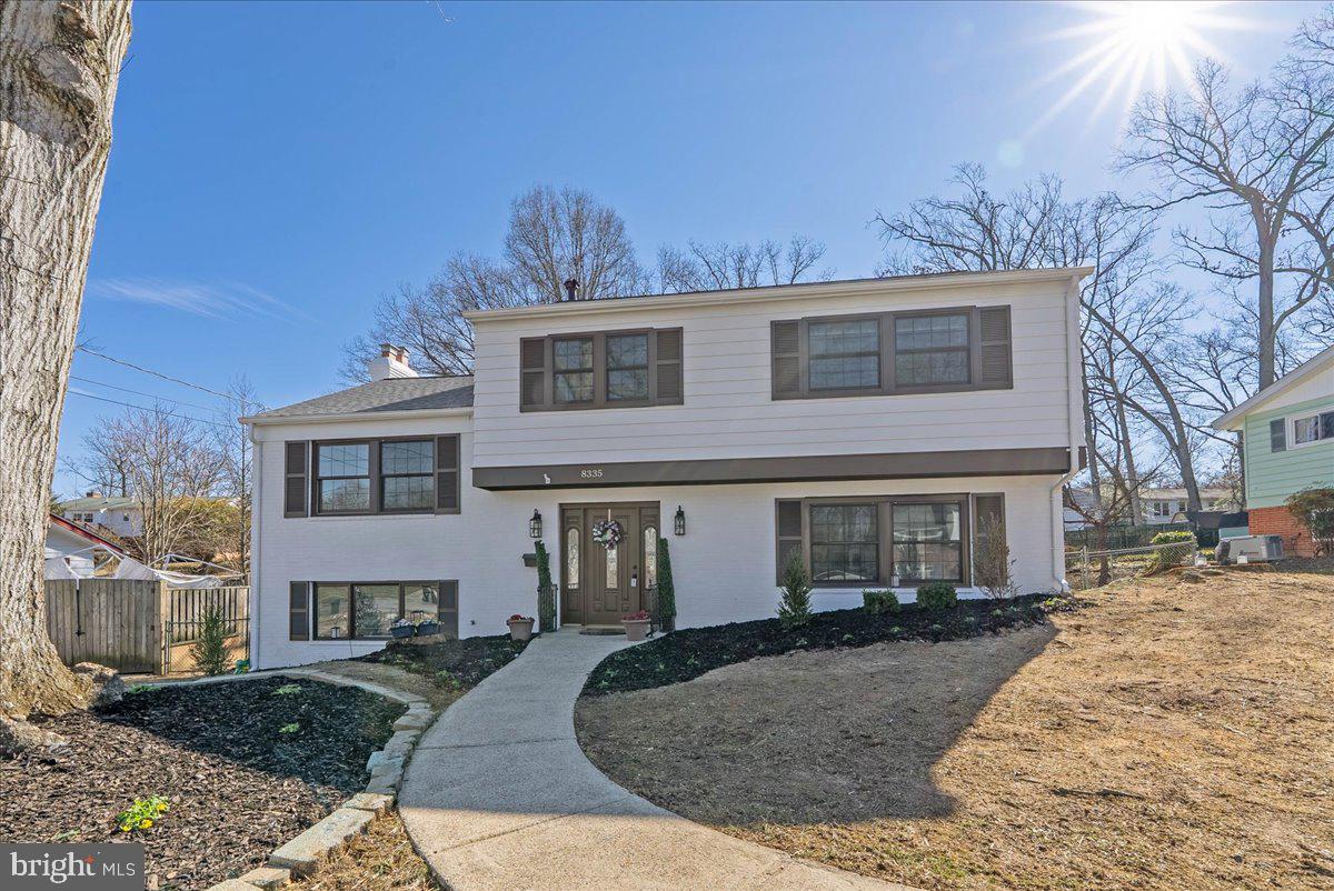 Renovated top-to-bottom & move-in ready! Remodeled  gourmet kitchen featuring white shaker cabinets, quartz countertops, ceramic backsplash, & brand new stainless steel appliances. Luxury vinyl plank flooring just installed throughout main and lower levels plus refinished hardwood flooring throughout upper levels.  All bathrooms remodeled featuring new vanities, ceramic flooring, tub/shower surround, & fixtures. Bonus room on main level can be used as a 5th bedroom or in-home office. Recessed lighting installed throughout and new dual pane vinyl windows.  Beautiful coffered ceiling in family room and wainscotting/molding added in living room. Finished lower level with wood-burning fireplace and walkout to fully-fenced & spacious backyard. Brand new HVAC & freshly painted in neutral tones. Riverside Estates is conveniently located near the GW Parkway, Old Town Alexandria, Mount Vernon Estate, Grist Mill Park, Fort Belvoir, Hilltop Village Shopping Center, and many major commuter routes all in a neighborhood with sidewalk lined streets, community events, and no HOA fee!