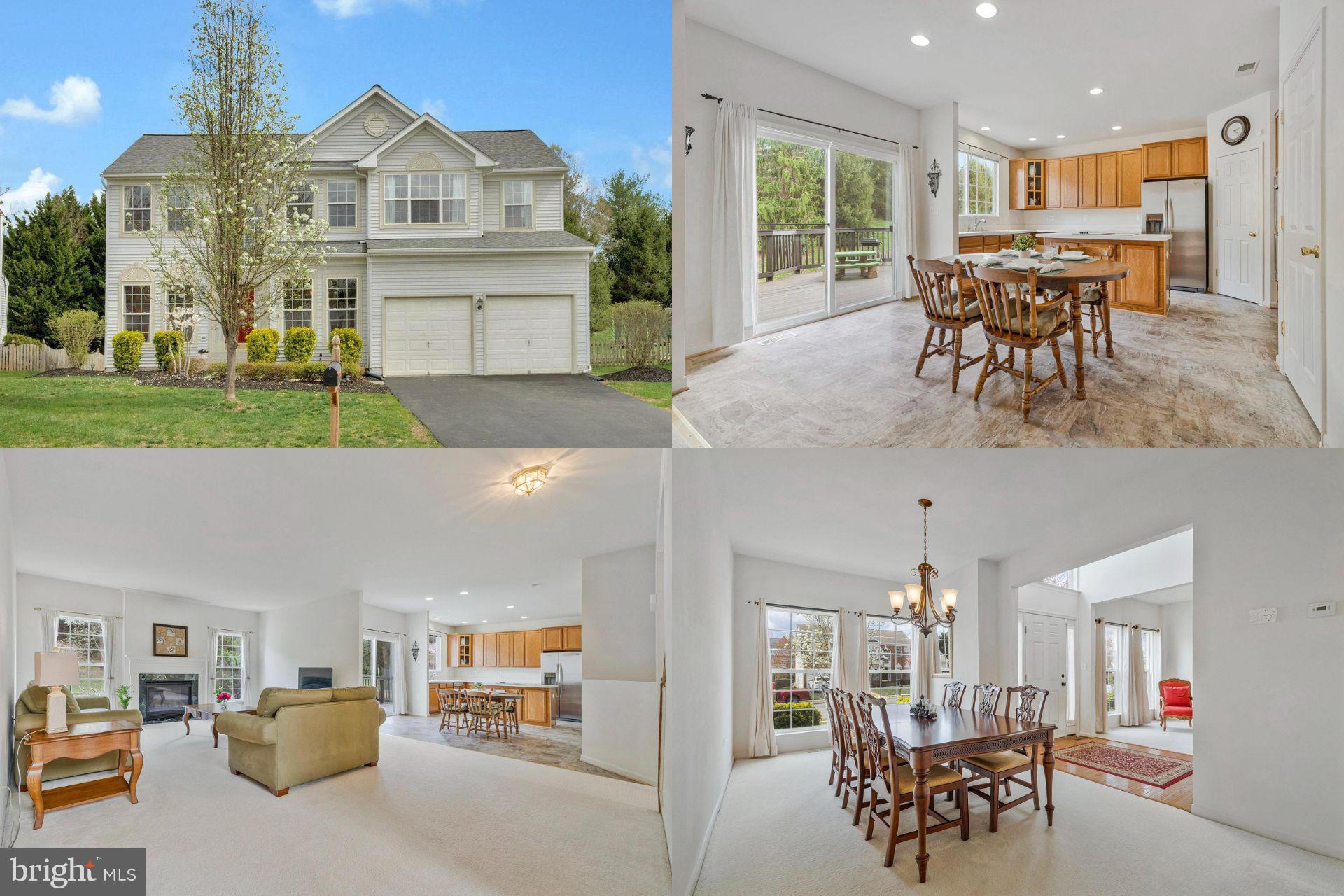 This spacious residence boasts an open floor plan with a welcoming foyer leading to a formal living room and dining room, perfect for entertaining. The large kitchen features ample cabinetry, a center island, and a breakfast nook overlooking the backyard. Adjacent to the kitchen is a cozy family room with a gas fireplace, creating a warm and inviting atmosphere. Additionally, the main level includes a private office, perfect for working from home. Upstairs, the primary suite offers a private retreat with a walk-in closet and an en-suite bathroom equipped with a soaking tub, separate shower, and dual vanities. Four additional generously sized bedrooms are on this level.  The unfinished basement provides abundant storage space and the potential for customization to suit your needs, whether as a recreation room, home gym, or additional living area. Plus, it includes a rough-in for a bathroom, offering even more possibilities for expansion. Outside, the backyard offers a deck, ideal for outdoor dining and relaxation.The property is located in a sought-after community near downtown Leesburg, offering a peaceful setting with convenient access to local amenities, schools, shopping, dining, and major commuter routes. Original owners.