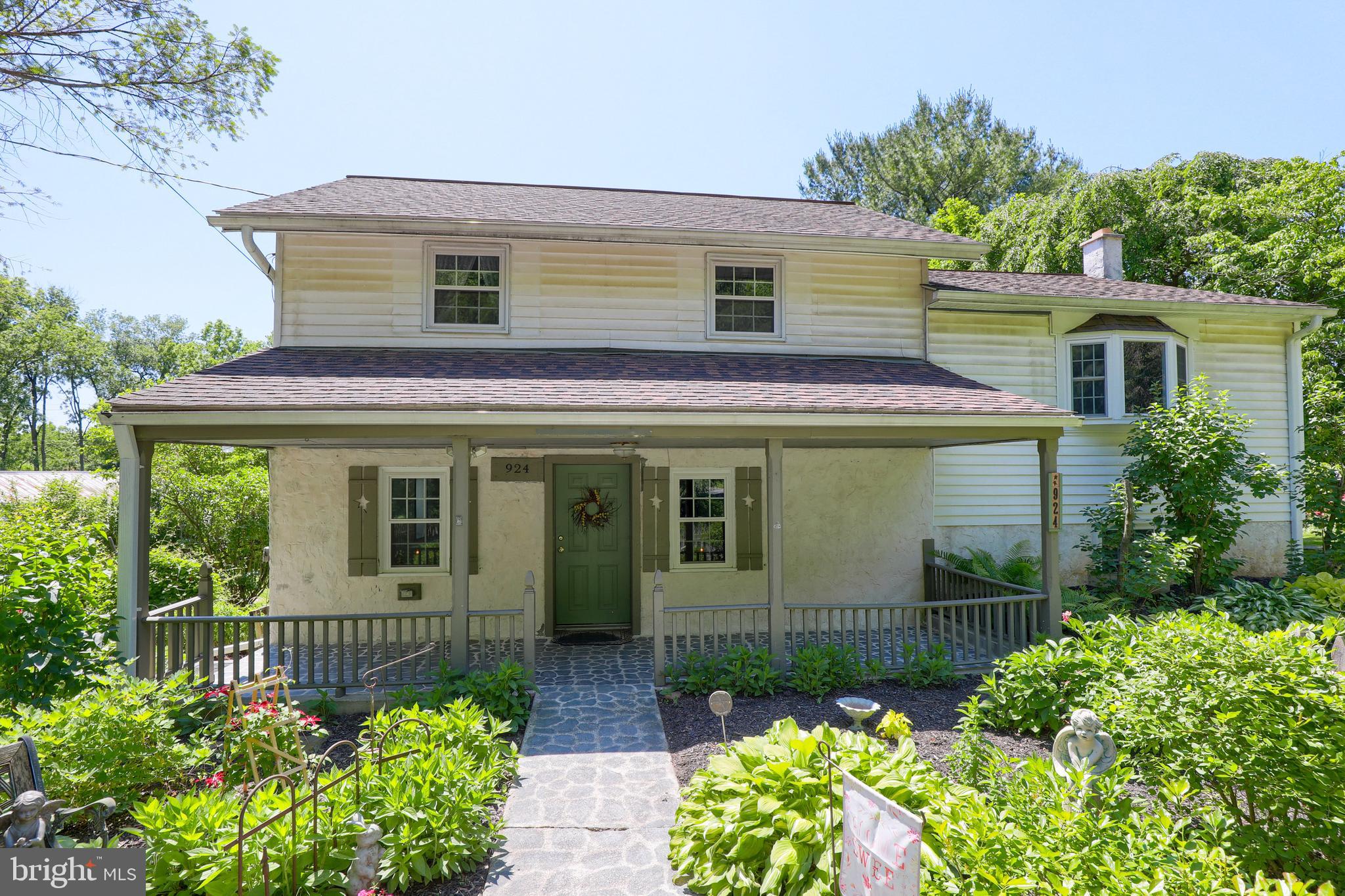 Updated historic home in Lampeter Strasburg school district features large kitchen and open concept floor plan with dining area and living room. Tons of charming details throughout like custom sliding barn door, exposed beams, and punched metal detailing on steps. Quiet front porch overlooks cute garden while large deck overlooks flat back yard. Home also has a newly built garage or workshop with electric running to it.