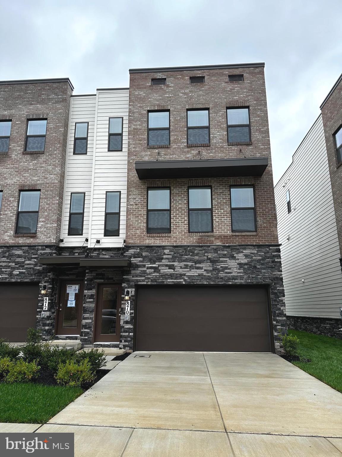 Excellent 3 level End Unit townhome in Renn Quarter community with 4 bedrooms,3.5 baths, & 2-car garage,2320 sq feet of living space! Kitchen and all bathrooms includes quartz counters, white maple cabinetry,Gourment Kitchen & stainless steel appliances.Hardwood floors on entire main living level.Large master Bedroom with Luxury bath features dual vanities,quartz Counters and large walk-in shower.Convenient laundry on bedroom level.Enjoy beautiful common area in the rear, as well as a deck off the living room. Amenities include pool, clubhouse with fitness center, and walking trails. Show & Rent today.