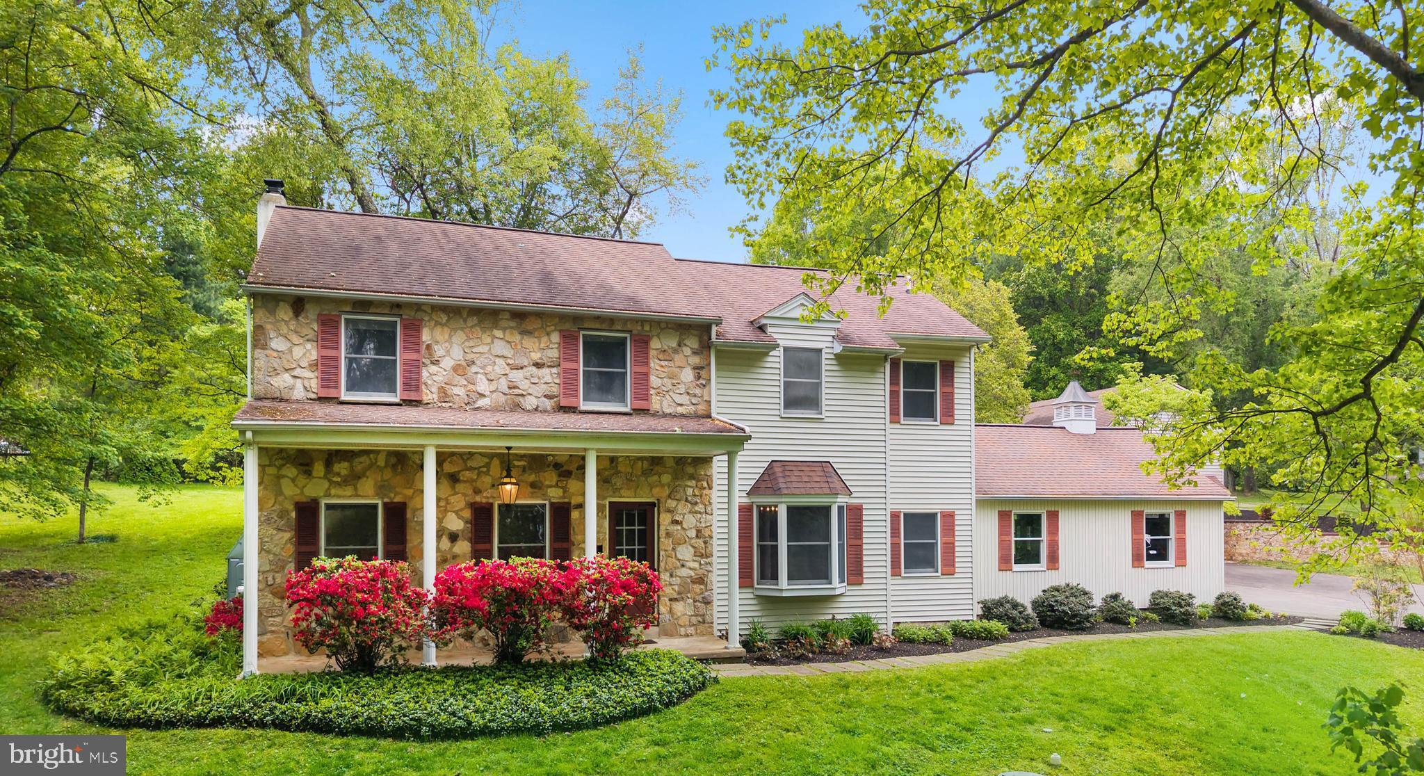 Set on a picturesque 3.1-acre lot in sought-after Birmingham Township, this unique property offers a rare combination of privacy, flexibility, and income potential.  The main residence provides comfortable living with the opportunity to update and customize to your personal style, while the expansive grounds offer space to relax, entertain, or expand.  The main residence offers 2,376 square feet of living space with 4 Bedrooms and 3 Baths.  The foyer opens to a spacious living room on the left and a formal dining room on the right accented by beautiful hardwood floors.  The eat-in kitchen flows into the family room featuring wood beams, hardwood floors, and a wood-burning fireplace.  Just off the kitchen is a sunroom surrounded by windows overlooking the peaceful and private back yard.  The second floor features a large primary suite with hardwood floors beneath the carpeting, along with three additional generously sized bedrooms with hardwood floors and a hall bath.  A standout feature of the property is the detached building, which includes a four-car (two-deep) garage and a 2-Bedroom, 1-Bath apartment.  The apartment offers an open floor plan with a combined living and dining area, wood-burning fireplace, kitchen, laundry area, private deck, and dedicated parking.  The apartment is equipped with central air, electric hot water heater, electric heat, a separate electric meter, well water, and septic.  Ideal for multi-generational living, guest accommodations, rental income, or a private office/studio space, the possibilities are exceptional.  The in-ground pool presents an opportunity to further enhance the outdoor living experience and elevate the property’s value.  Mature landscaping and open space create a setting that offers both tranquility and functionality.  Properties offering this level of versatility are rarely available.  Located within the award-winning Unionville-Chadds Ford School District, this property is just minutes from Longwood Gardens, Brandywine River Museum of Art, and Chaddsford Winery, with convenient access to Route 202, Route 1, Philadelphia, Wilmington, and everyday conveniences.  Whether you are seeking a private retreat, income potential, multi-generational living, or a property that can adapt to your lifestyle, this home presents a unique opportunity to create something truly special.  Schedule your private showing today!