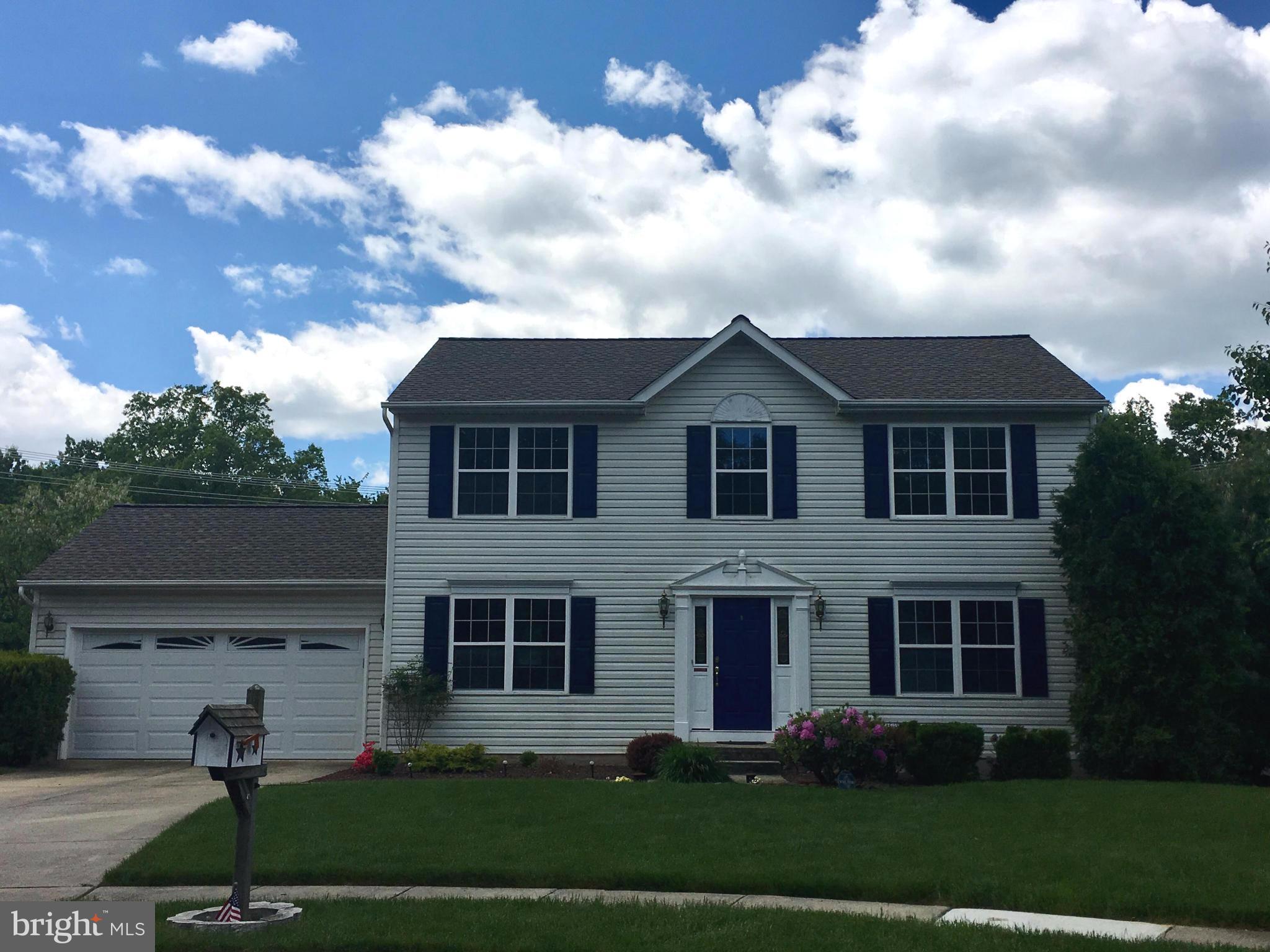 SELLER W/CONSIDER CLOSING COST ASSISTANCE. FRESHLY PAINTED TOP 2 BOTTOM-MOVE IN READY! HWD FLRS IN MAIN LVL FAMILY RM & FORMAL DINING RM. NEW FLOORING-OWNERS BA & HALL BA. 2ND LEVEL HALL & STAIRS NEW CARPETING.   FINISHED LOWER LVL HAS SLIDING DOOR TO PATIO, FIREPLACE, OTHER UPDATES INCLUDE ROOF, GARAGE DR, KITCHEN/HALL/FOYER/POWDER RM FLOORING. MAINTENANCE FREE DECK & STEPS