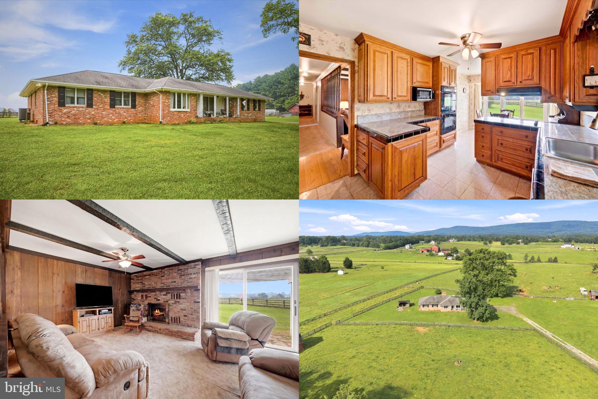 Discover the charm and potential of country living on 10 private, mostly level acres in sought-after South Lovettsville, just minutes from Purcellville. Surrounded by scenic countryside views and peaceful privacy, this property offers a rare opportunity to create the farmette or equestrian retreat you’ve always envisioned. The classic all-brick rambler features 3 spacious bedrooms, 2 full baths, hardwood flooring throughout, and an unfinished basement ready for storage or future expansion. While the home is in need of updating and is ready for its next chapter, it offers solid construction, a functional floor plan, and the perfect canvas to make it your own. Inside, you’ll find a spacious living room, formal family room, formal dining room, an eat-in kitchen with double ovens, and a cozy family room with a wood burning fireplace. The primary suite includes a private bath, while two generously sized secondary bedrooms share a full hall bath. Step outside to enjoy the serenity of the expansive backyard from the deck or sunroom, where you’ll appreciate the beauty of nature and the peaceful views in every season. Equestrian enthusiasts will love the 6-stall horse barn, large storage shed, attached 2-car garage, and ample parking. The level acreage provides endless opportunities for horses, livestock, gardens, or simply enjoying wide-open space. No HOA. No restrictive covenants. Bring your vision and transform this well-built home into the country estate you’ve been dreaming of. **Photos may be virtually staged**