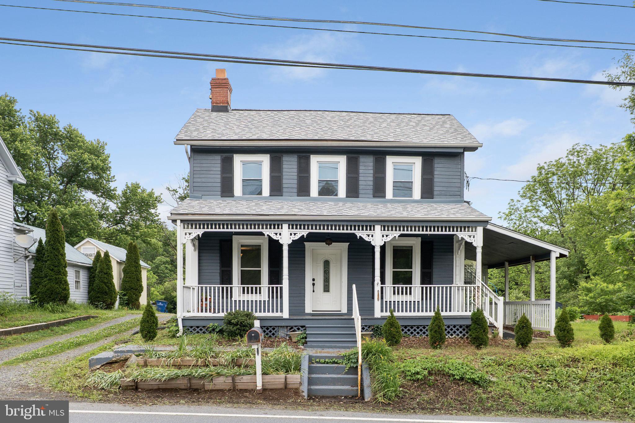 This charming Victorian home, originally built in 1890 and beautifully renovated in 2020, offers a perfect blend of historic character and modern comfort. With 3 spacious bedrooms and 3 full bathrooms, this residence boasts a thoughtfully designed traditional floor plan that invites warmth and togetherness. The fully finished basement provides additional living space, ideal for a cozy family room or home office. Step into the heart of the home, where the eat-in kitchen features upgraded countertops and stainless steel appliances, perfect for culinary enthusiasts. Enjoy meals in the formal dining room or relax in the inviting breakfast area. Natural light pours in through bay windows, enhancing the home's welcoming ambiance. Outside, the expansive 0.9-acre lot backs to serene trees, creating a peaceful retreat. The deck and porch offer ideal spots for outdoor gatherings, while the landscaped yard invites play and relaxation. With ample parking for four vehicles, plus two sheds provide convenience is at your fingertips. Located in the desirable Hyattstown area of Clarksburg, residents enjoy easy access to local parks, schools, and public services. The neighborhood fosters a sense of community, with friendly neighbors and a variety of recreational opportunities nearby. Experience the perfect blend of tranquility and accessibility in this delightful home, where every detail has been crafted for comfort and joy.