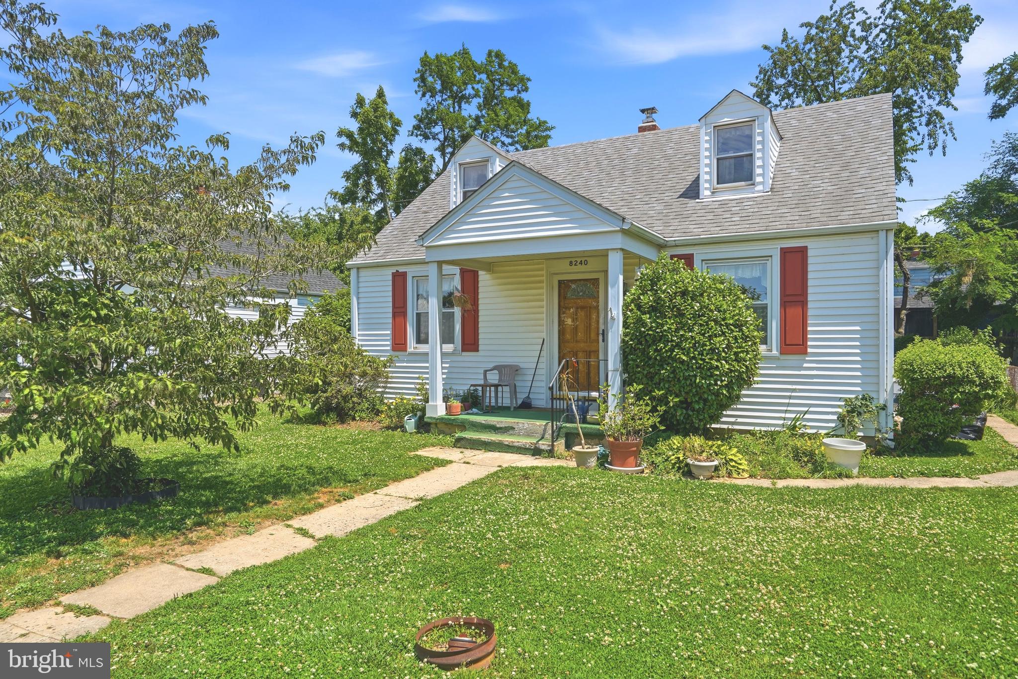 Welcome home to this charming Cape Cod offering timeless character, thoughtful updates, and flexible living space in a peaceful setting! Nestled in a quiet neighborhood with beautiful water views, this home is just moments from ball fields and a playground, making it an ideal location for enjoying the outdoors. From the moment you arrive, you'll appreciate the inviting curb appeal, mature landscaping, and welcoming front porch, perfect for your morning coffee or relaxing at the end of the day. Step inside to a spacious living room filled with natural light. The sellers thoughtfully removed a wall to create an even larger, more open living space, making it ideal for entertaining or everyday living. Recessed lighting adds a warm, modern touch throughout the living room and kitchen. The kitchen features beautiful wood cabinetry, abundant countertop space, gas cooking, recessed lighting, and ample storage. The adjoining dining area also offers custom wood cabinetry, creating additional storage and functionality while providing the perfect place to gather for meals with family and friends. The main level features an oversized primary bedroom that has been expanded to include a convenient half bath, offering comfortable one-level living as well as a full bathroom with a tiled tub/shower combination and elegant glass doors, offering comfortable one-level living. Upstairs, you'll find an additional bedroom along with an expansive bonus room that provides endless possibilities. Whether you need additional bedrooms, a playroom, home office, hobby room, or private retreat, this versatile space can easily adapt to your needs. Step outside to enjoy the spacious backyard with plenty of room for entertaining, gardening, pets, or outdoor recreation. The patio is perfect for summer barbecues or simply enjoying the peaceful surroundings. This home has been lovingly maintained and thoughtfully improved over the years with numerous updates, including: Plumbing replaced from the point it enters the home, chimney relined, capped, and exterior brick sealed, rear addition added to expand the living space, primary bedroom enlarged to include a half bath, wall removed to create a larger, more open living room, beautiful wood cabinetry added to both the kitchen and dining room, recessed lighting installed in the living room and kitchen, central heating and air conditioning installed for year-round comfort. Conveniently located near shopping, dining, schools, parks, and major commuter routes, this home offers the perfect combination of charm, functionality, and opportunity. With its spacious layout, extensive updates, peaceful setting, and beautiful water views, this Cape Cod is ready for its next chapter. Don't miss your opportunity to make it yours!