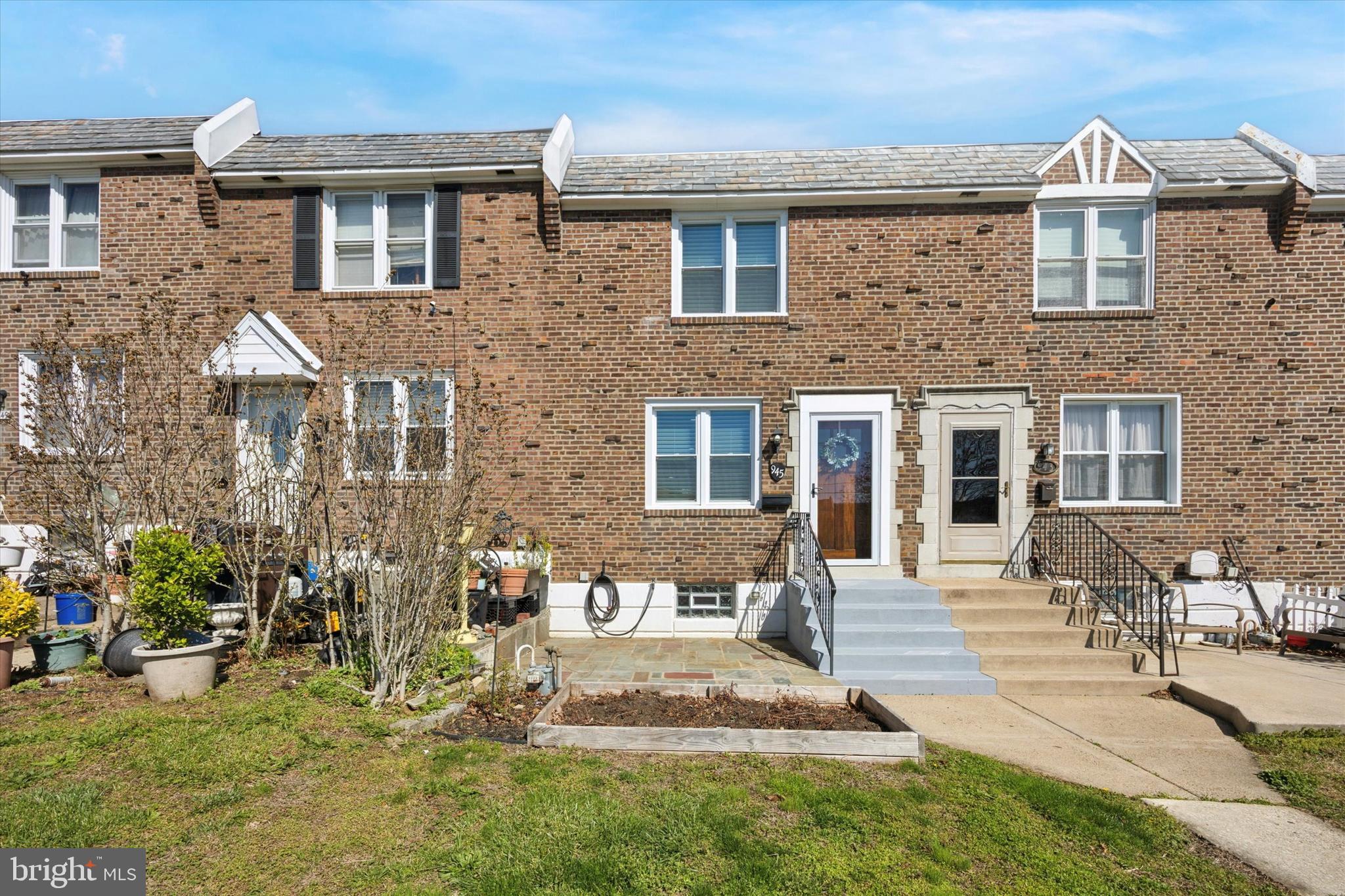 Welcome to 945 Brenton Road, a beautifully reimagined home in the sought-after Drexel Hill Gardens neighborhood! This stunning brick has recently been updated throughout with incredible detail. Charming curb appeal welcomes you home with new windows and a gorgeous solid wood front door that sets the tone for an inviting home. Step inside to an open-concept first floor featuring gleaming luxury vinyl plank floors, recessed lighting, and a bright, airy flow. The kitchen is a chef’s dream dressed with custom soft-close shaker cabinetry, granite countertops, crown molding, subway tile backsplash, and upgraded stainless steel appliances while an island provides the perfect space for entertaining guests or casual eating for three. The upstairs is home to three bedrooms each with plush carpet and ceiling fans for comfort. The hall bathroom compliments the bedrooms and features chic subway tile, modern fixtures, tile flooring, and a skylight that fills the space with natural light. The fully finished basement offers a versatile bonus space with luxury vinyl plank flooring, recessed lighting and can be used for a home office, media room, or both. A second full bathroom adds convenience and features stunning tile work that continues the home's modern feel. This home is loaded with upgrades: Newer windows, newer hot water heater, newer HVAC, updated 100 AMP electric, and so much more. Conveniently located near public transportation, 69th Street, major highways, and a short walk to playgrounds—this gem won’t last long. Schedule your showing today and make this house your home!