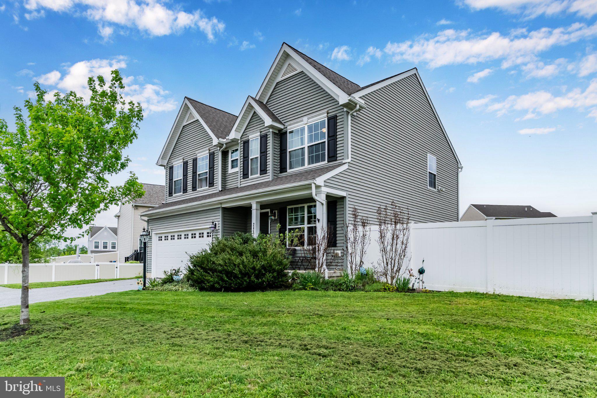 Discover the charm of this stunning Colonial home nestled in the desirable Rolling Meadows community. Built in 2017, this residence boasts a perfect blend of modern elegance and comfort, featuring 4 spacious bedrooms and 2.5 bathrooms. The open floor plan invites you to enjoy seamless living, highlighted by a cozy gas fireplace in the living area, perfect for creating lasting memories. The heart of the home is the gourmet kitchen, equipped with a gas range, dishwasher, and ample pantry space, complemented by an inviting breakfast area and an island for casual dining. The primary suite offers a luxurious retreat with a walk-in closet and a beautifully designed bathroom featuring a tub shower. Step outside to a generous 0.24-acre lot, complete with a cleared, level yard and concrete patio ideal for outdoor gatherings or play. The community amenities include a refreshing pool, perfect for summer relaxation, and well-maintained common areas that enhance the neighborhood's appeal. Rolling Meadows is not just a place to live; it's a vibrant community with access to excellent schools, nearby parks, and convenient public services. Enjoy leisurely strolls through the neighborhood or take advantage of the local parks for outdoor activities. With easy access to major routes, commuting is a breeze. This home is more than just a property; it's a lifestyle waiting for you to embrace. Don't miss the opportunity to make it yours!