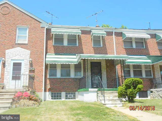 Wonderful chance to own this value priced home.  Enjoy nice room sizes, wall to wall carpeting, and a modern kitchen.  The backyard is perfect for warm weather outdoor living space. Use the basement for more storage or finish for more living space.  A convenient location, just blocks from the park and a short drive to Downtown Baltimore!
