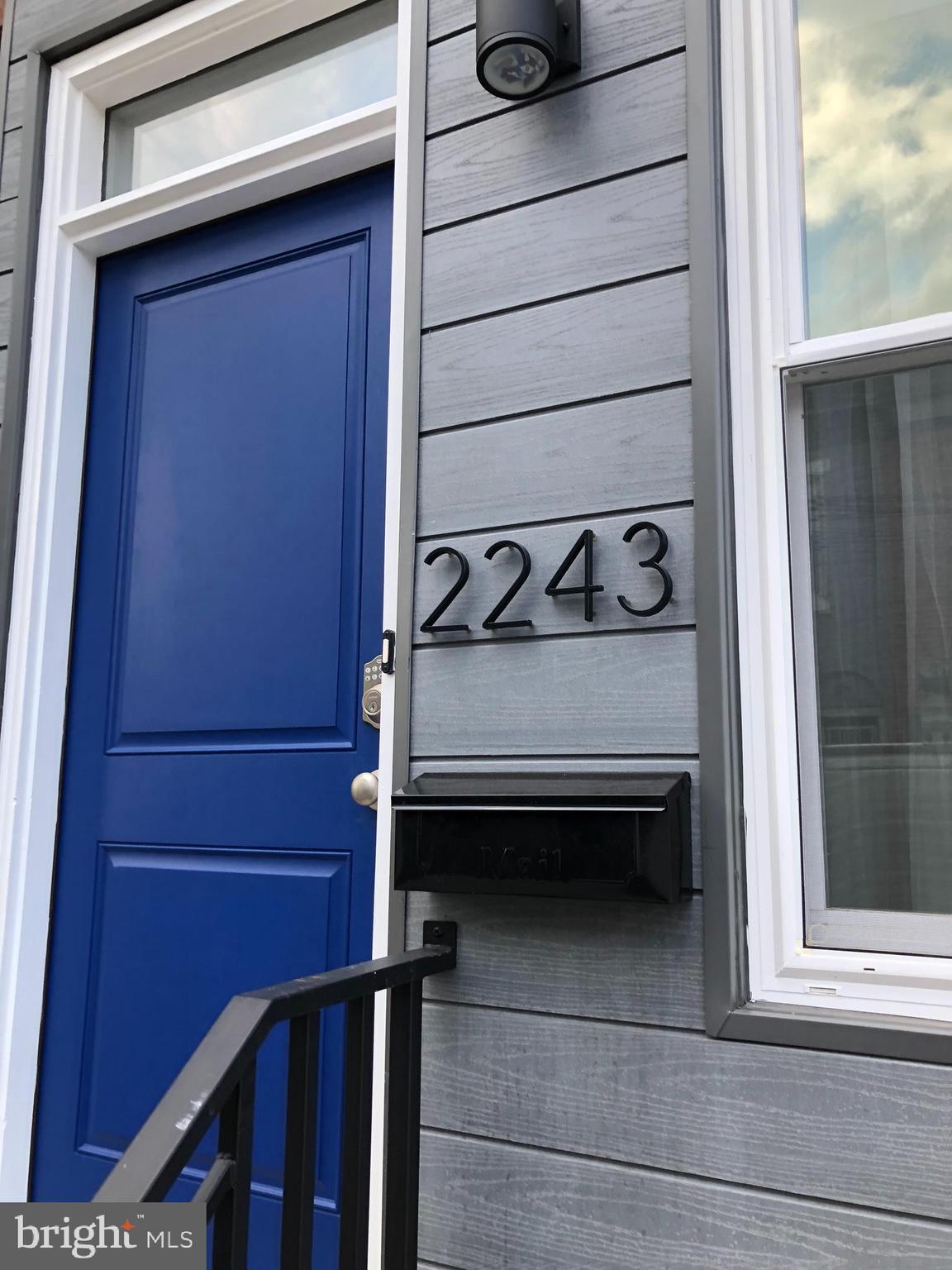 Welcome to this newly rehabbed 4-bedroom, 2.5 bath home in Philadelphia’s  hot Brewerytown  neighborhood.  The quality of workmanship is unquestionable when you walk in the door. The main floor has hardwood flooring throughout, the kitchen is all new with shaker cabinets, all new stainless steel appliances including fridge, dishwasher, microwave, and oven. Complete the kitchen with quartz countertops and subway tile backsplash.  Included on the first floor is a bonus back mudroom, with Washer/Dryer and a totally new half bath.  There is a spacious all new back patio off the mud room. The second floor has three bedrooms and full hall bath, with hardwood flooring throughout. The third floor is an owner’s retreat, a spacious bedroom, a full bath to die for, and spacious closet space, once again brand new hardwood flooring.  The appliances are new, the HVAC and hot water heater are new, the plumbing and electrical are new. The roof, the flooring, the back patio…. All new.   This is a move in and enjoy not having to do anything home. Come and see, you won’t regret it. And.... enjoy the bonus ceiling fans throughout the home.