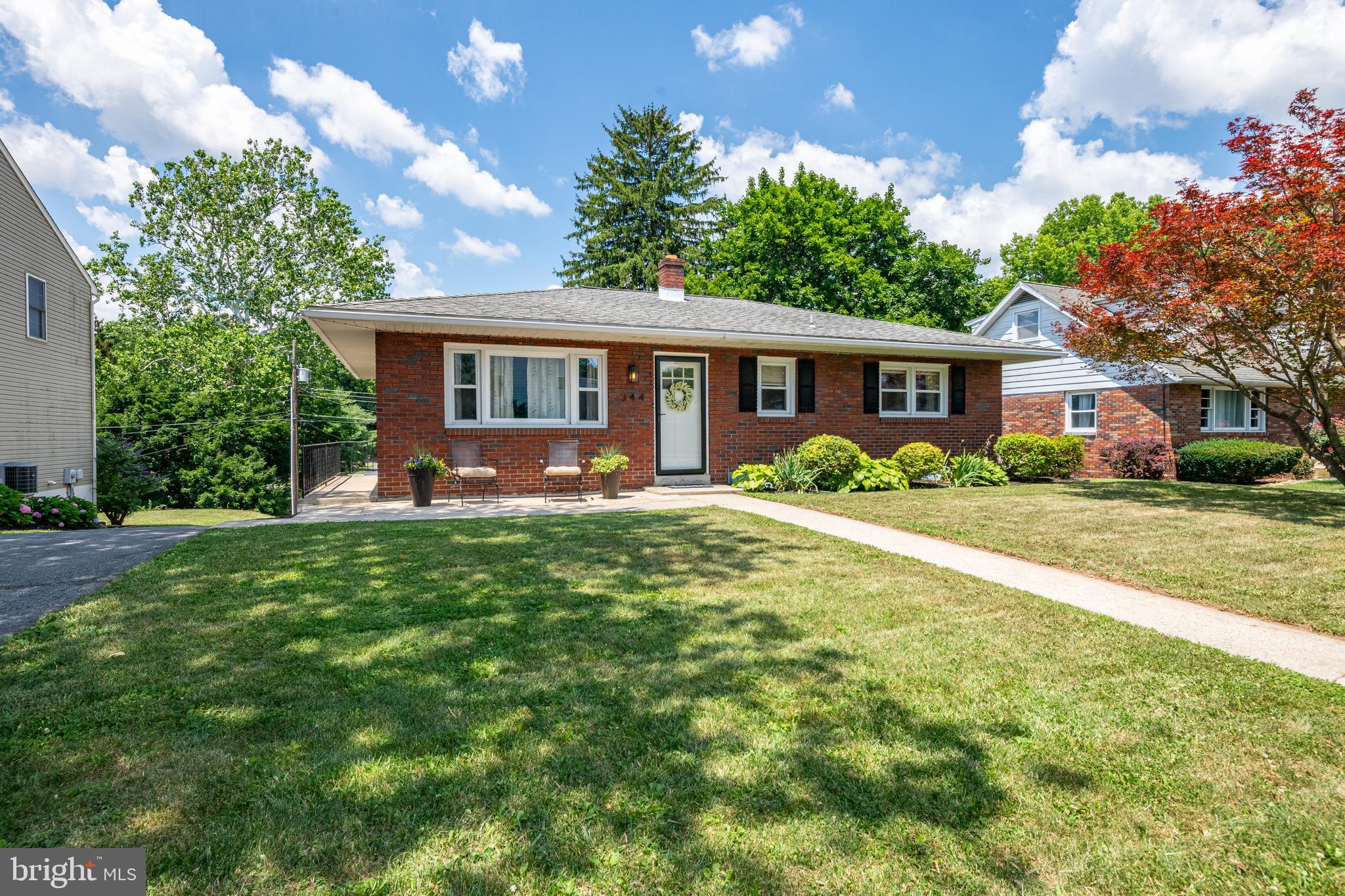You will absolutely love this classic brick ranch home located in the Governor Mifflin School District. This beautifully remodeled home offers a functional layout suitable for first-time homebuyers or those looking to downsize. 
The main level features 1,120 square feet of finished living space, including three bedrooms, a full bathroom, a living room, and an eat-in kitchen with gas cooking.
The fully finished walk-out basement provides approximately 1,120 additional square feet of living area. This lower level includes a family room, a dedicated laundry area, a kitchenette with counter space and a sink, and a new sliding glass door that opens to the rear patio. The garage was converted to an office but could be turned back into a garage if preferred.
Public water, public sewer, economical gas heat, and central air.
Off-street parking in the large driveway with space for multiple vehicles.
The fully finished basement leading out to the patio creates a space perfect for gathering with family and friends.  
This home has many updates including new doors, new trim, lots of new flooring, fresh paint and so much more!
Schedule your showing today! Homes like this are always in high demand.
Highest and Best Deadline to submit an offer is at 12pm on Friday, July 10th.