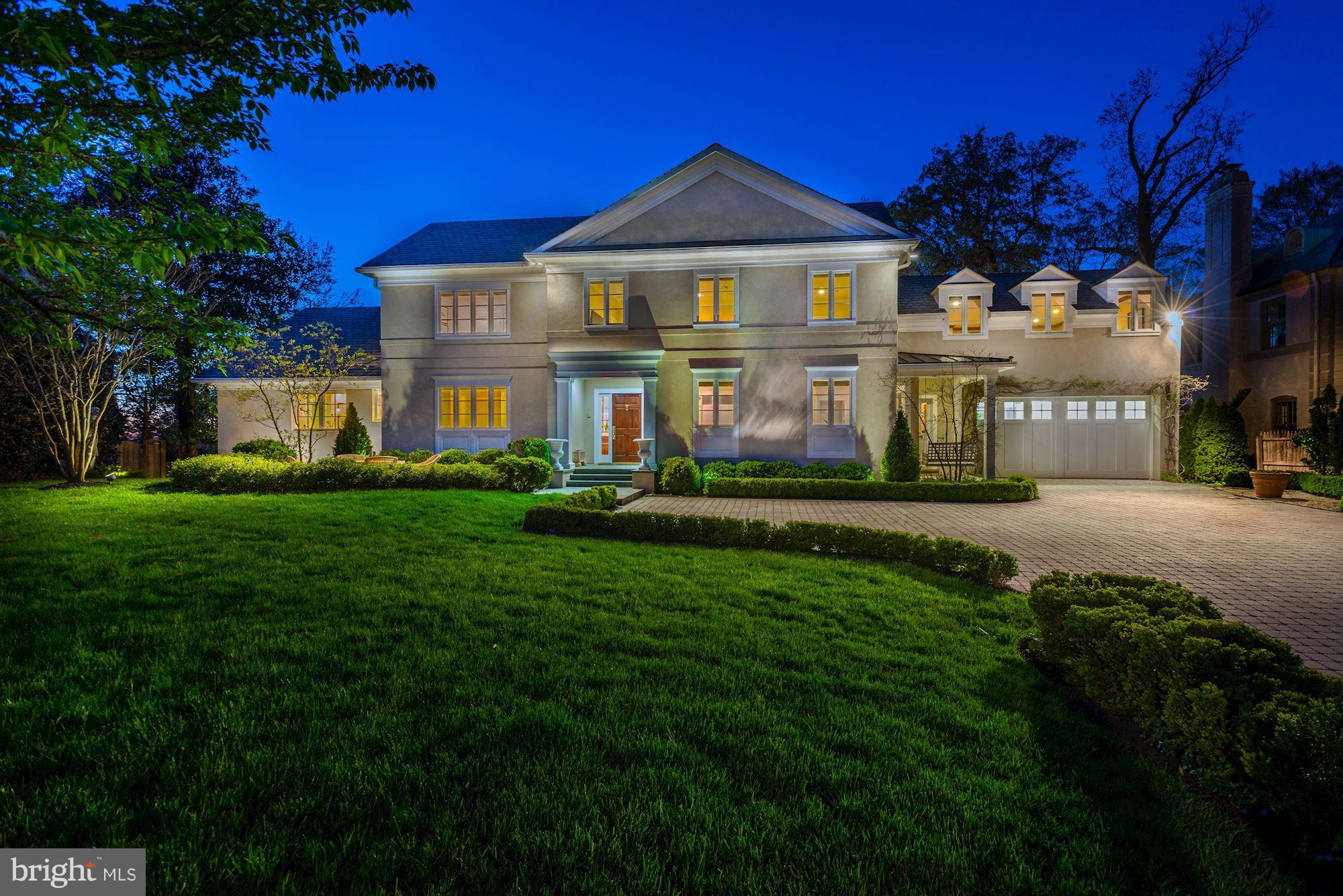 AMAZING NEW PRICE! Boasting exceptional features throughout, this prominent custom-built residence was renovated & expanded in 2008 by Antony Childs Inc. with impeccable design & quality. Perfect for gracious living & grand entertaining, this elegant home offers a gourmet eat-in kitchen, living room overlooking a spacious private yard, first floor master suite, stunning office & lower level suite w/ full kitchen.