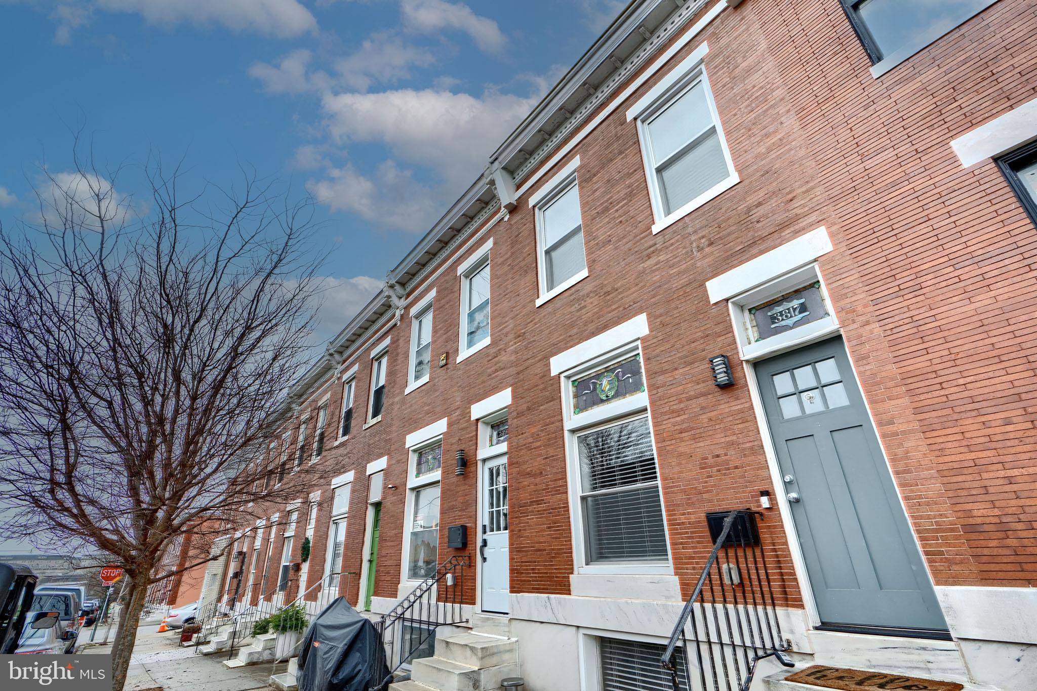 Welcome to 3817 Hudson Street! Renovated in 2022, this charming home features 3 bedrooms (potential 4th in basement), 3.5 baths, an oversized living space (12+ft wide), as well as an extended private parking pad, and a 2 tiered rooftop deck. Enter into the foyer area, and you're greeted by an open concept floorplan flowing from the living room into the dining area with a beautiful glass transition into the kitchen. Upstairs you'll find a spacious primary suite with walk in closet and attached bath, along with another hall bath and bedroom with access to your private 2 tiered rooftop deck. The lower level holds an additional bedroom, as well as a laundry/bonus room that is perfect for a home office, playroom, or 4th bedroom with an attached full bath. Schedule your tour today. You don't want to miss this one!