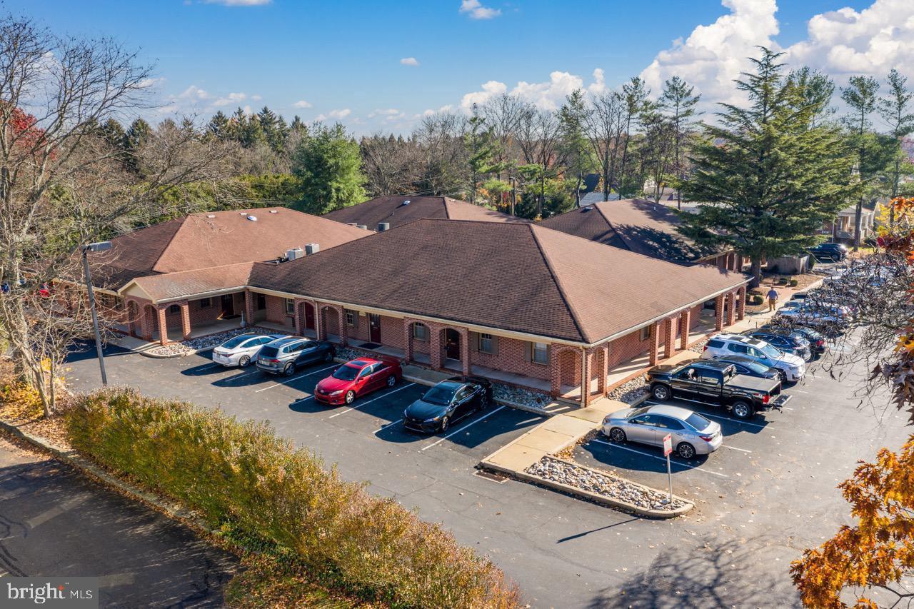 Fabulous professional office space is now available, right in the heart of Doylestown Borough, Bucks County, PA. The Atrium complex is conveniently located on Main Street in Doylestown and is occupied by medical, insurance and other professional businesses. W2 is a flexible space featuring multiple office suites, a finished lower level, a bathroom and a kitchenette. There are two main level entrances along with direct access to the parking lot which includes free parking.  A short walk to town for restaurants and shops. Minutes from PA 202 and 611.
