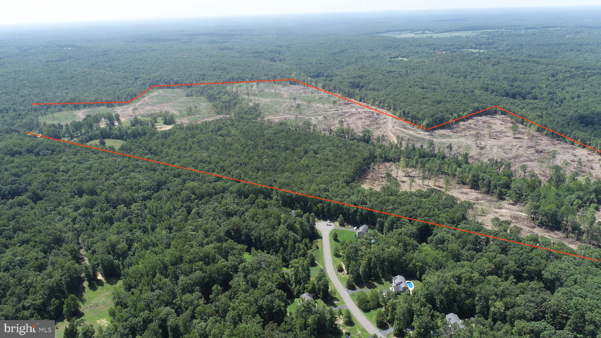The Alcotti Run Tract  is located 23 minutes West of Fredericksburg and 35 minutes south of Warrenton while also being a little over an hour south of DC. This property is in a wonderful
location and would make for a great development. There are 41 by right divisions allowed to be made on this tract with a potential for rezoning and adding more. Alcotti Creek runs along the boundary of this property with several other small creeks running throughout. There is approximately 800 feet of frontage along Spotted Tavern rd. with another access point on the backside of Goodwin St. This area is well established with many other neighborhoods bordering the property or within close proximity. The timber was recently harvested on 205 of the 246 acres. The remaining 41 acres is comprised of mixed hardwoods and pine. This property is in the Mountain View high school district and 15 or less minutes from Garrisonville rd. Please call Jake fletcher or Ben Jauch for questions regarding this tract.