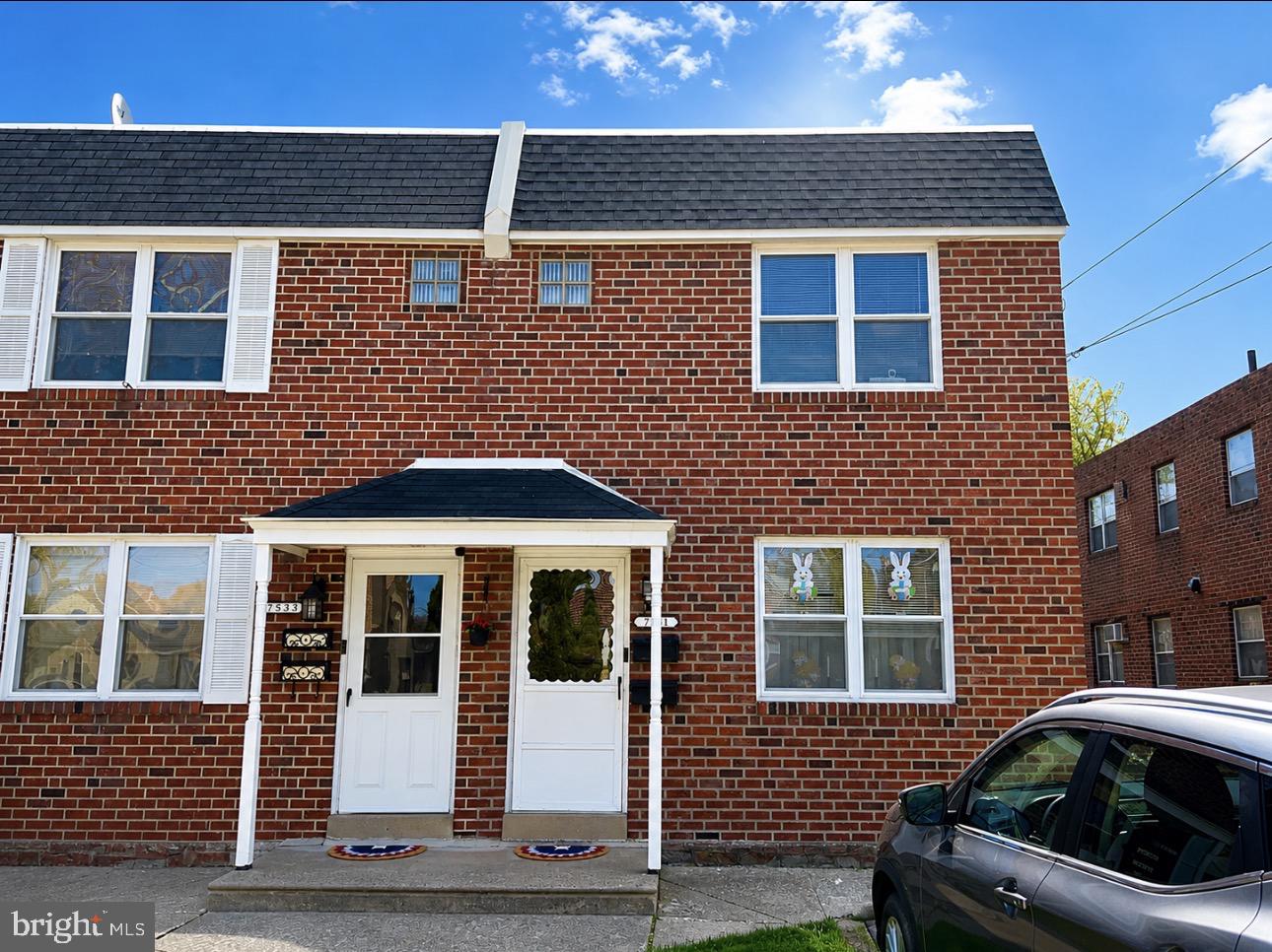 Rare All-Brick Twin Duplex in Fox Chase – Investment Opportunity!

Update: The 2nd-floor tenant has moved out and the unit is now vacant, offering immediate flexibility for the next owner. Based on current market conditions, the estimated fair market rent for a 2-bedroom apartment in the Fox Chase area is approximately $1,400–$1,600 per month (subject to tenant qualifications and market conditions). This property presents an excellent opportunity for both investors and owner-occupants. Live in one unit while generating rental income from the other, or lease both units to maximize your investment potential.

Don’t miss this rarely offered all-brick twin duplex located in the desirable Fox Chase neighborhood. Just steps away from the thriving Cottman Avenue business district, this property offers both convenience and strong investment potential.

Each unit features 2 spacious bedrooms and 1 full bathroom, filled with abundant natural light throughout. The property is currently occupied by long-term, stable tenants, providing immediate and reliable rental income. Rents are below current market value, offering excellent upside potential for future growth.

The home is in move-in condition and has been well maintained, with major updates including a roof approximately 6 years old, gas furnaces replaced in 2019, and hot water heaters updated in 2016. Some windows have also been upgraded.

Each unit has its own interior access to a full, clean, and dry basement—equal in size—with walk-out access to a private backyard. The property also includes convenient front parking for two cars.

Easy to manage and ideal for both investors and owner-occupants. Schedule your showing today!