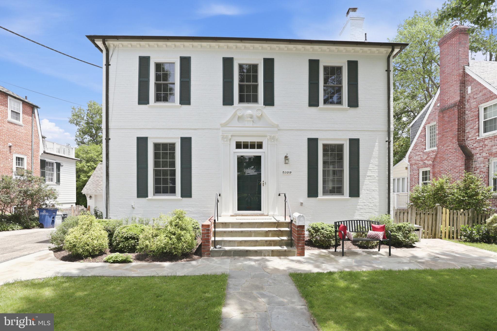 ***Weekend Open House!  Friday 06/05 5:00-7:00 pm, Sat. and Sun. 06/06 & 06/07  12:00-3:00 pm.  **** This grand Colonial offers exceptional space and timeless elegance, featuring 5 bedrooms, a main-level office, 3 full baths, and 2 half baths. This solid brick home is truly a rare find!

A standout feature is the stunning, expansive kitchen and family room addition—perfect for everyday living and entertaining—overlooking the large, private rear yard. The grand family room is filled with natural light from expansive windows that beautifully frame a gorgeous cherry tree, creating a picturesque setting throughout the seasons. Generously sized rooms throughout the home provide both comfort and flexibility.
Upstairs, the second level offers four spacious bedrooms and three full bathrooms. The lower level adds even more versatility with a cozy family room and a fifth bedroom, ideal for guests, a playroom, or a 2nd home office.
Outside, enjoy lush landscaping, a new deck ideal for outdoor gatherings, and the convenience of a detached garage. Inside, a newly relined fireplace serves as a warm and inviting focal point.

Located in the highly sought-after Westgate neighborhood—also known as the Westbrook neighborhood—this community is beloved for its charming small-town feel and vibrant neighborhood traditions, including block parties, a Halloween parade, and the annual Westbrook carnival. 

Enjoy close proximity to two premier shopping destinations. Friendship Heights offers an upscale retail experience—home to The Capital Grille, Bloomingdale’s, Saks Fifth Avenue, Tiffany & Co., Porsche Studio, and Whole Foods Market—often considered the area’s own version of Rodeo Drive. The Washington Metro Red Line at Friendship Heights places the entire region within easy reach.

Nearby Spring Valley offers a charming neighborhood feel with local favorites such as Millie’s, Wagshal’s, Compass Coffee, and more.

This home combines space, character, and convenience—an exceptional opportunity not to be missed!